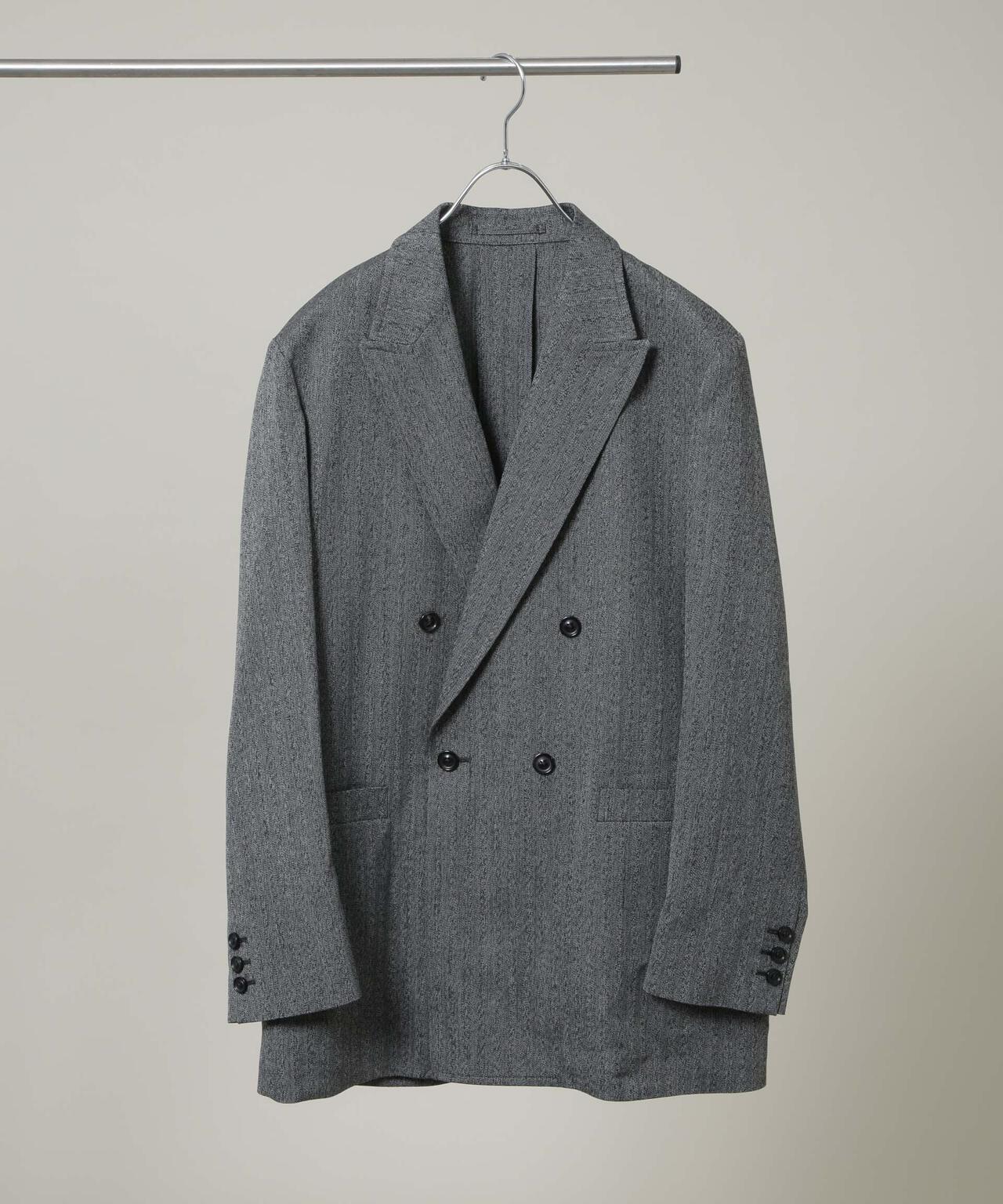 ULTERIOR/WOOL WASHI HERRINGBONE DB JKT