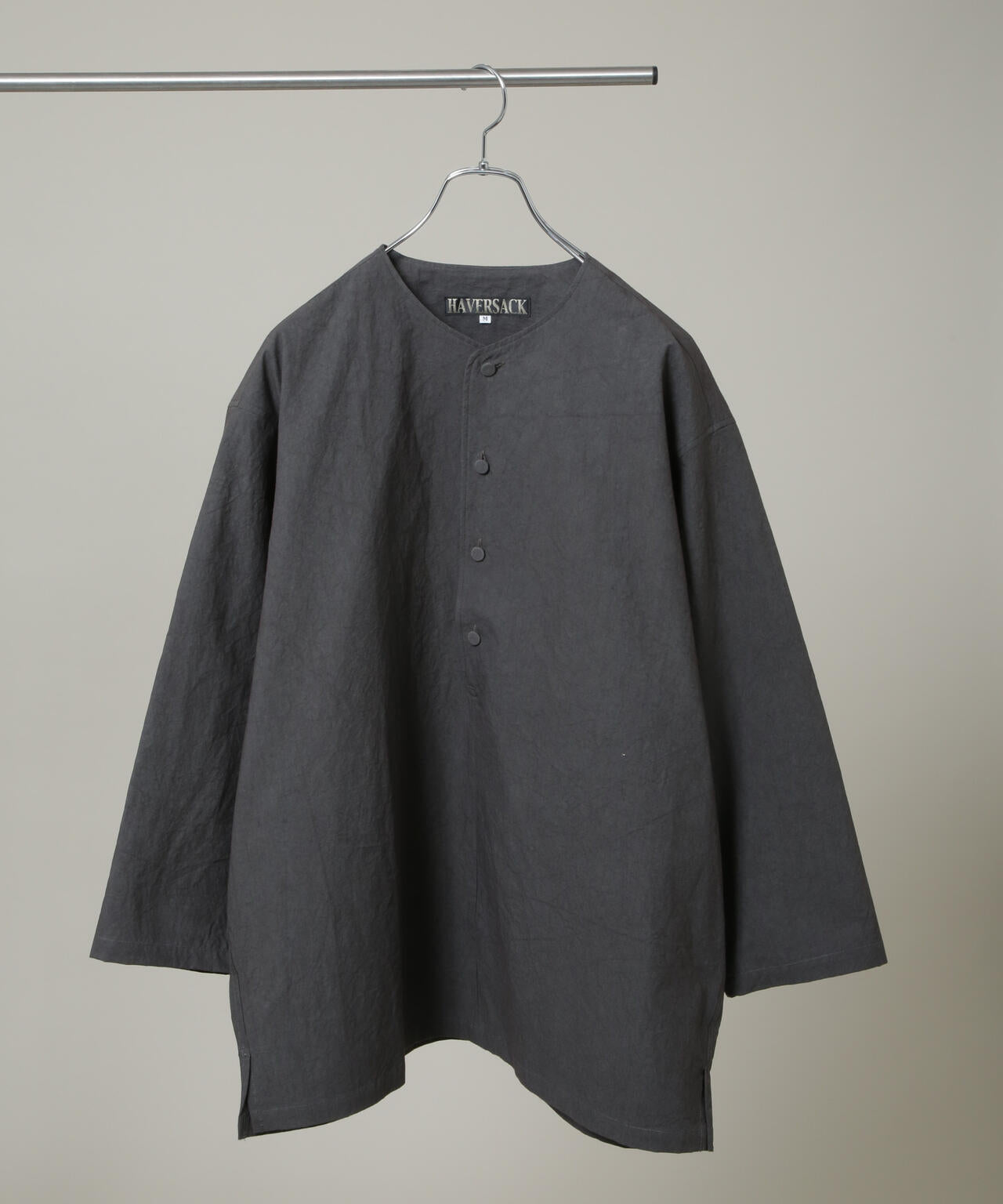 HAVERSACK/40タイプライター ノーカラーシャツ 6706120013