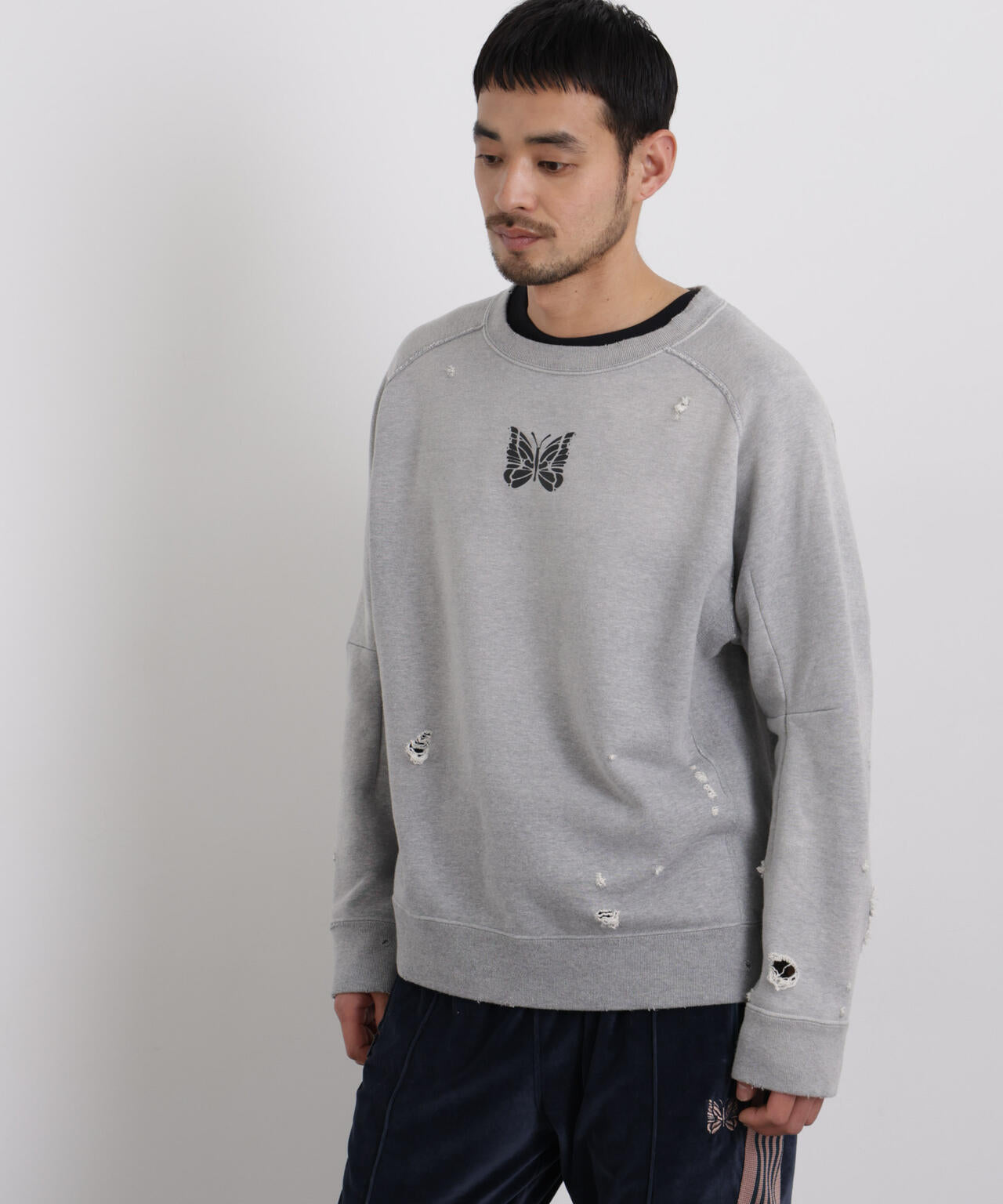 Needles / Deconstructed Sweat Shirt