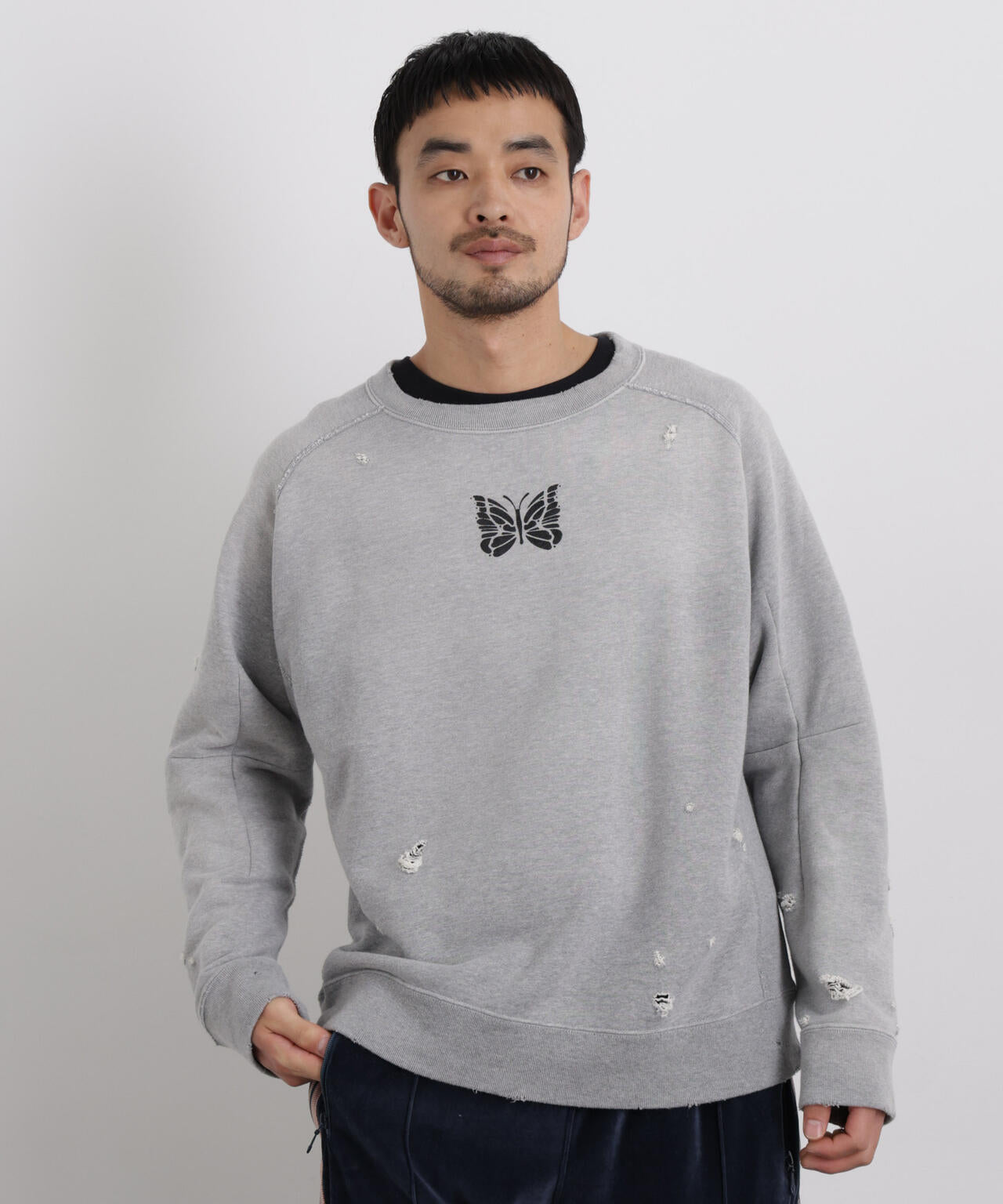 Needles / Deconstructed Sweat Shirt