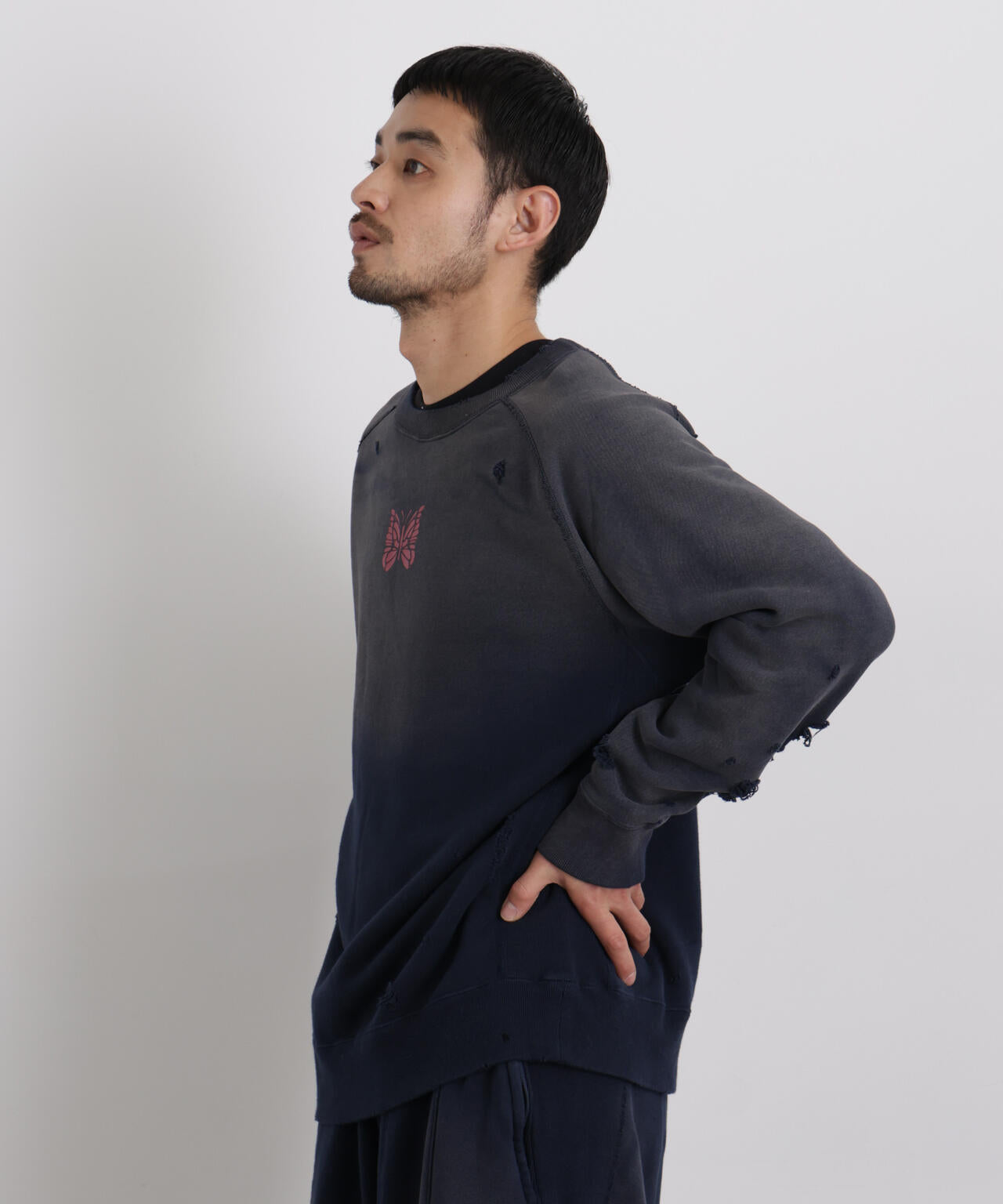 Needles / Deconstructed Sweat Shirt