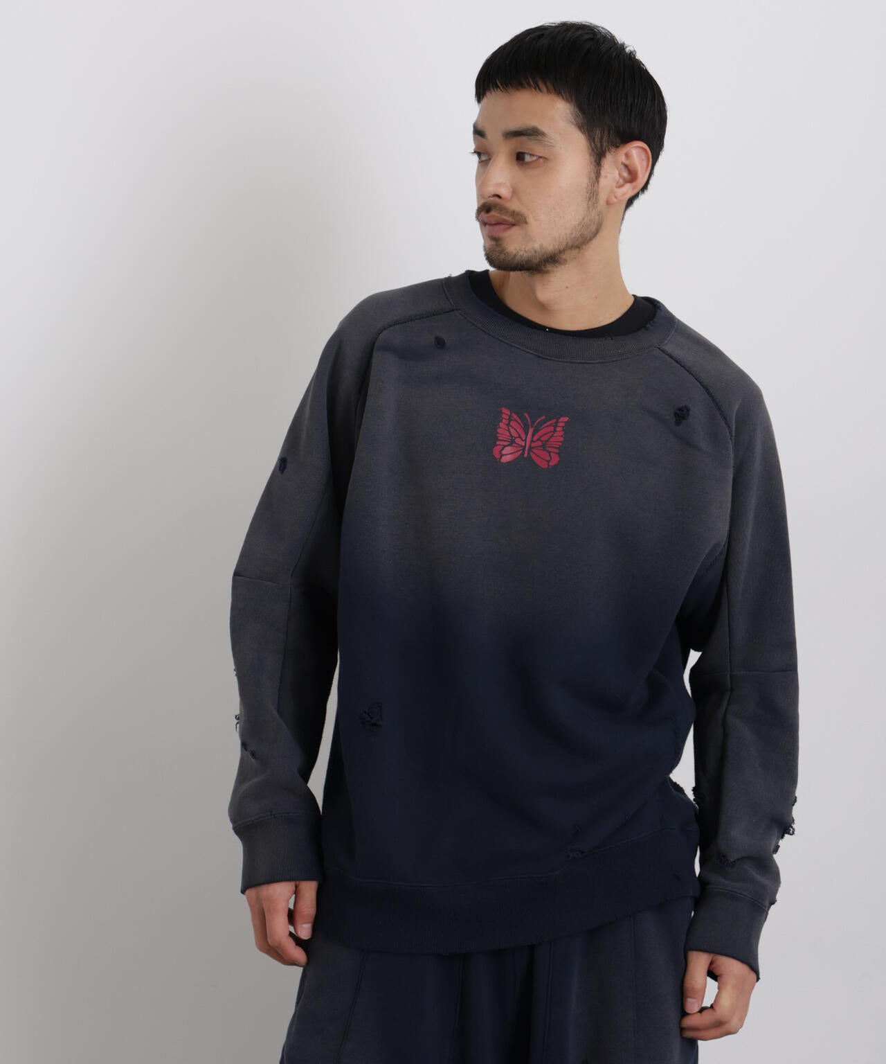 Needles / Deconstructed Sweat Shirt