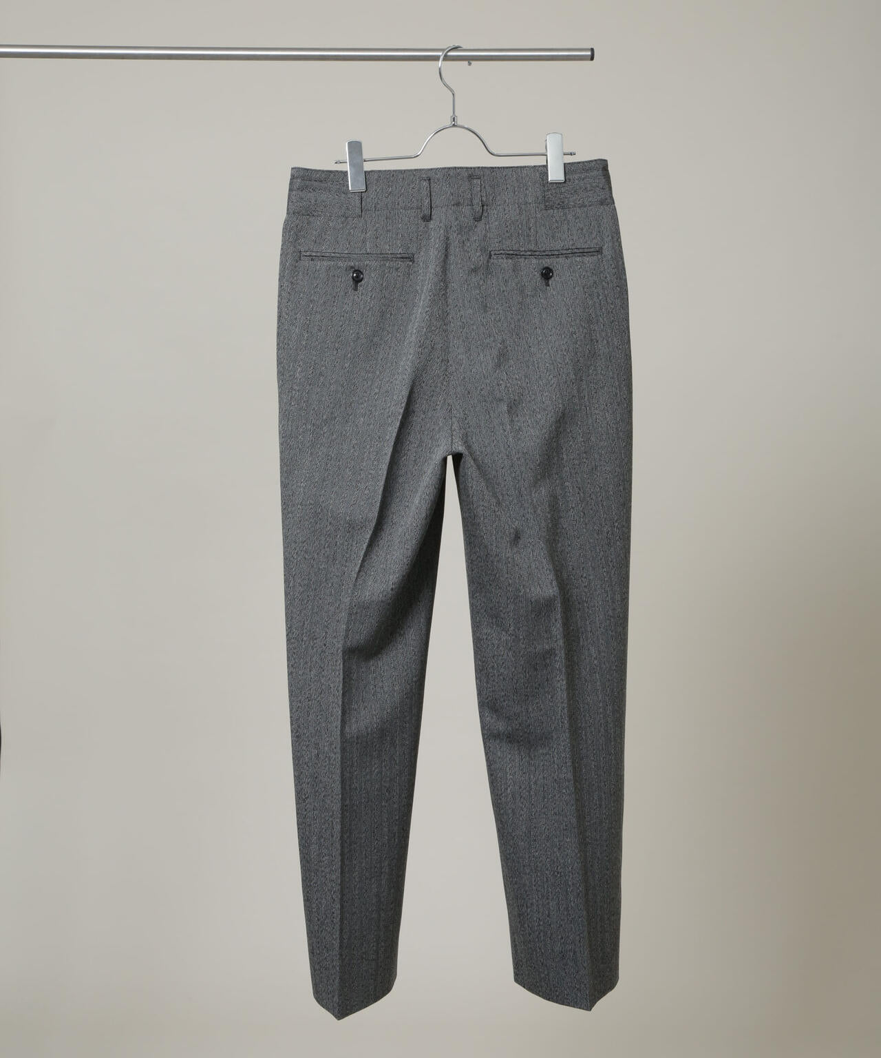 ULTERIOR/WOOL WASHI H/B TUCKED TROUSERS 6706127027