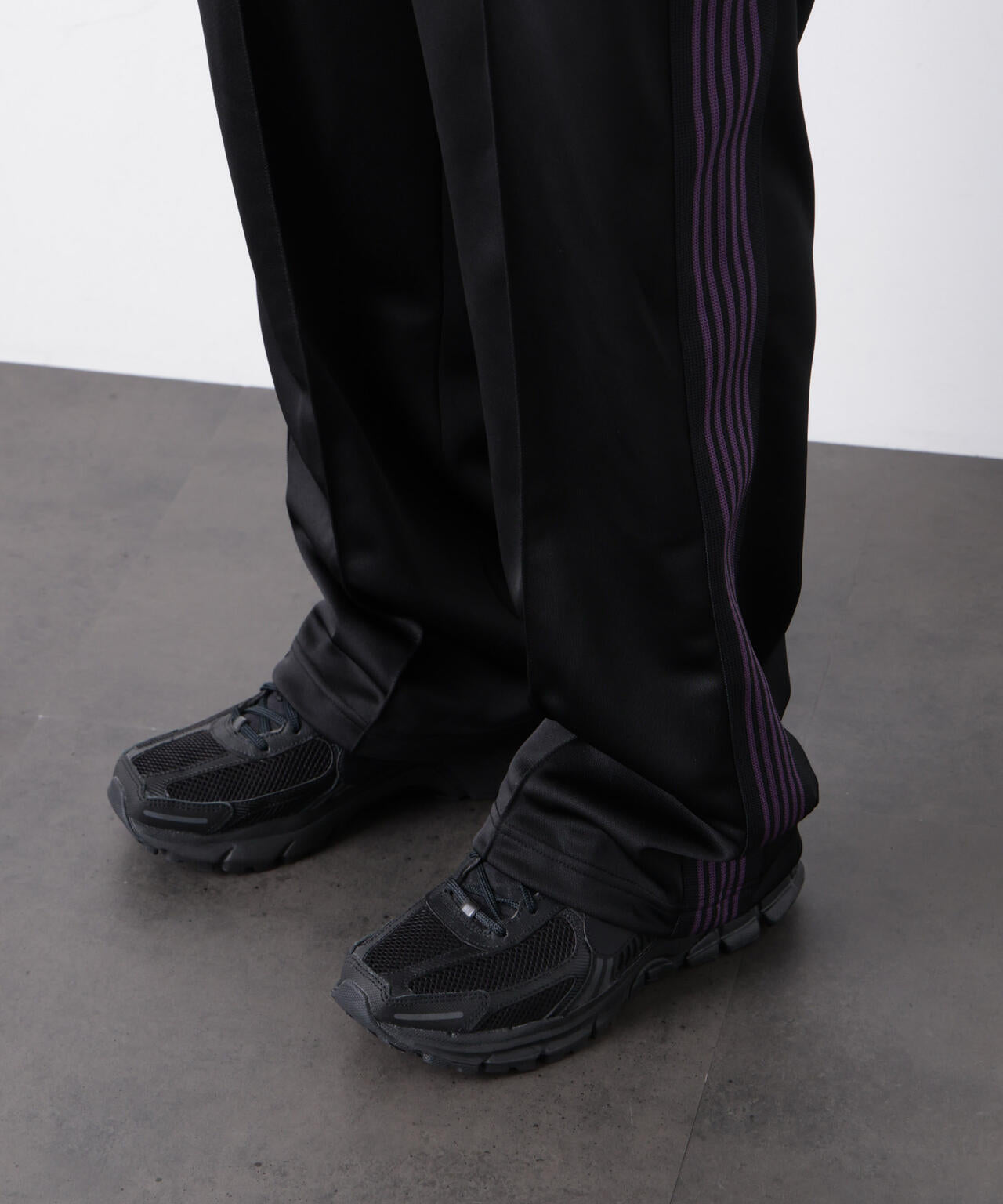 Needles<別注>Track Pant Poly Smooth （BLACK Needles/別注 Track Pant - Poly Smooth