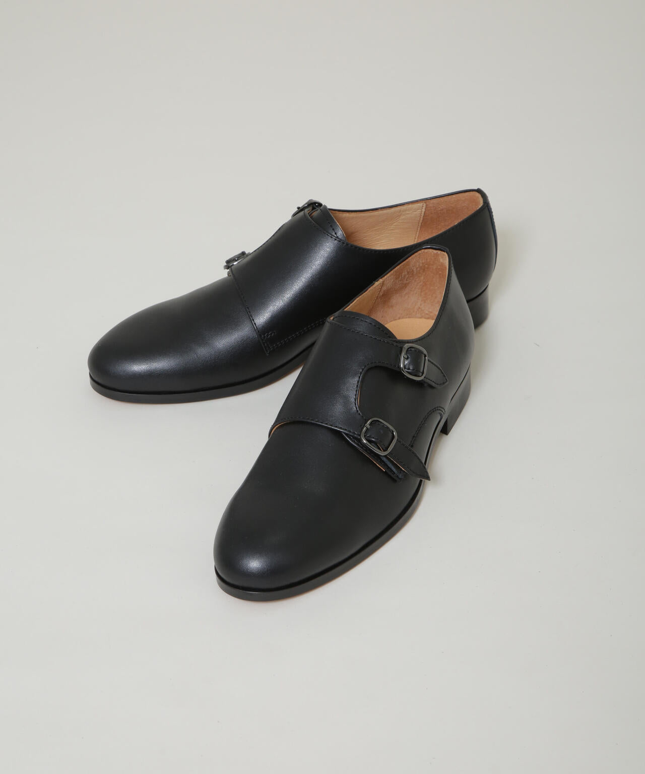 ☆新品☆【パドローネ】ダブルモンク (40) プレーントゥ　ラバーソール　本革 6706133007-010_SUB_209826b9-