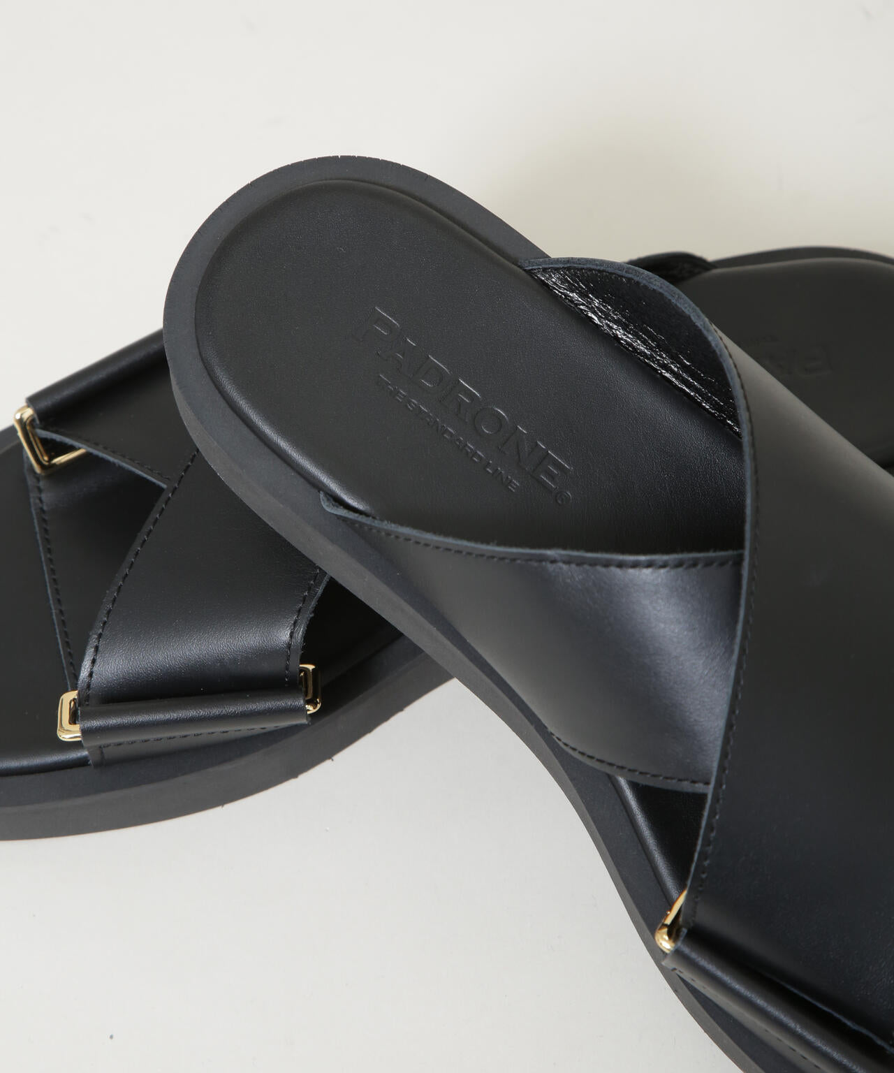 PADRONE THE STANDARD LINE / 別注CROSS STRAP SANDAL/クロスストラップ