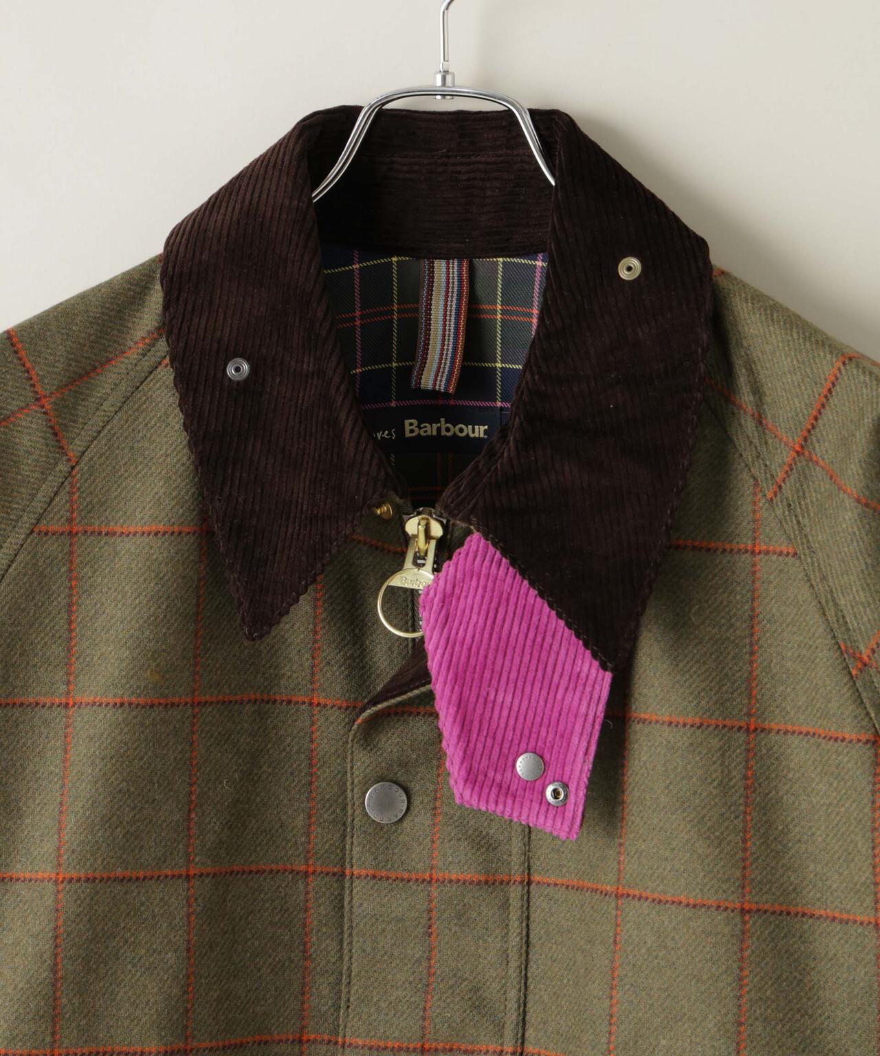 【極美品】MUVEIL Barbourコラボジャケット Beaufort BARBOUR X PAUL SMITH/BEAUFORT WOOL JACKET