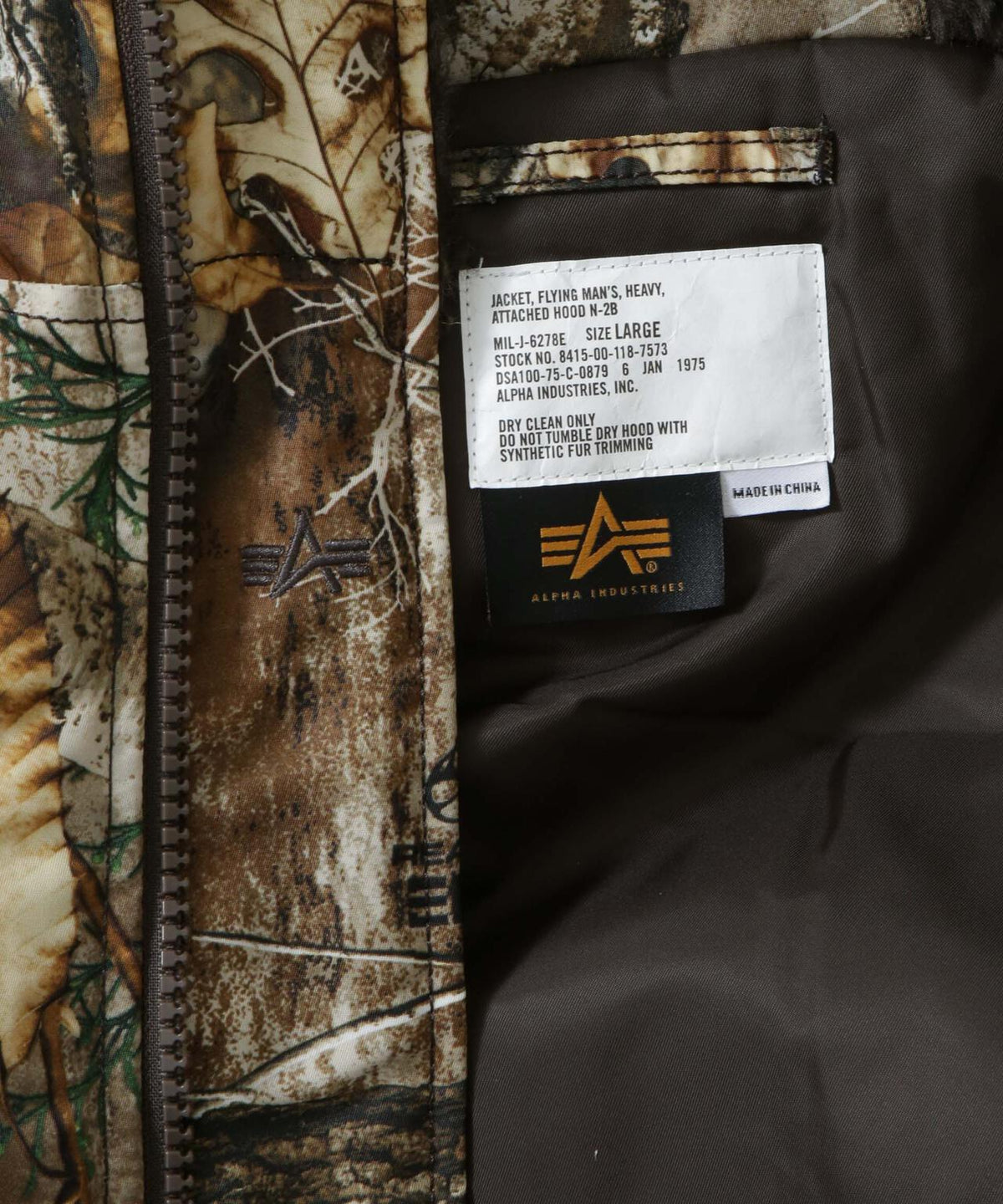 ALPHA INDUSTRIES/N-2B HERITAGE FIT PARKA (CAMO) 6706212031