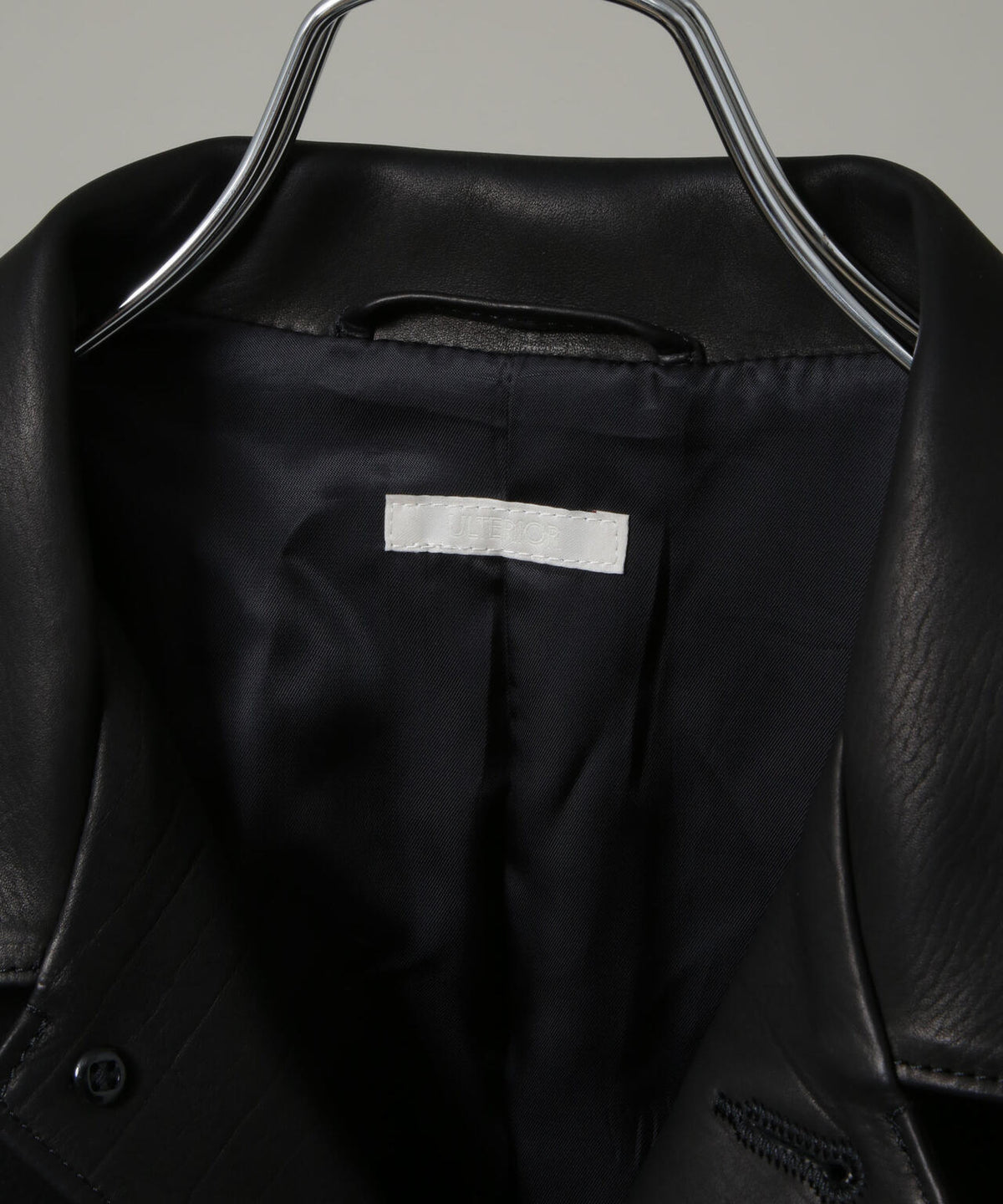 ULTERIOR/CALF LEATHER COVERALL JKT 6706213020