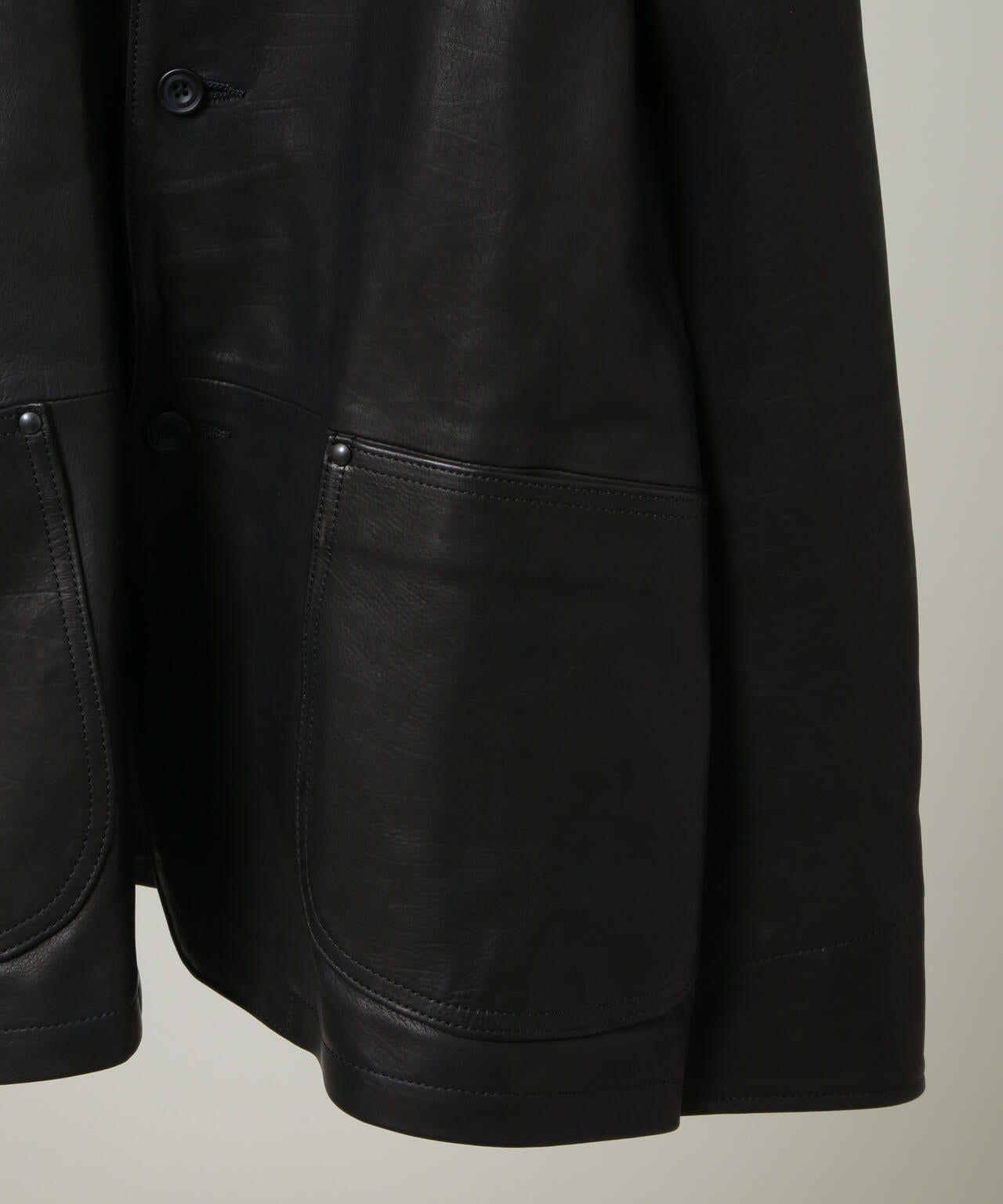ロストコントロール　ルード　襟レザー　オーバーオール　つなぎ　　チバユウスケ ULTERIOR/CALF LEATHER COVERALL JKT