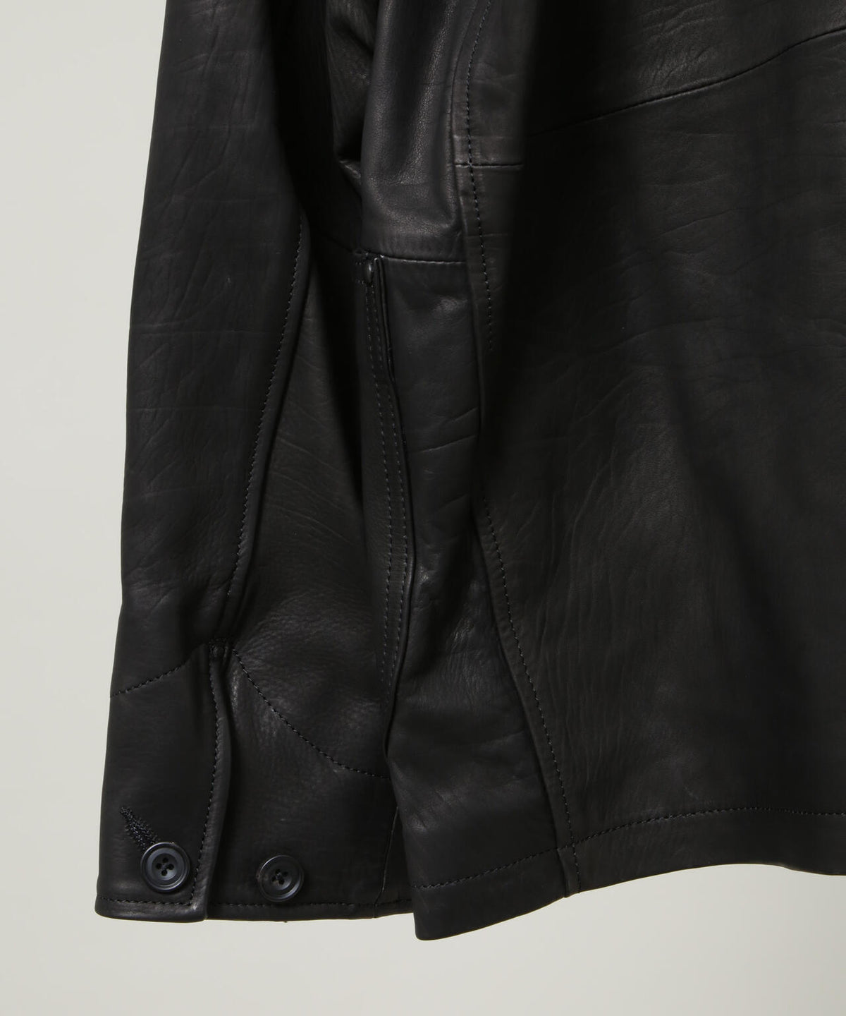 ULTERIOR/CALF LEATHER COVERALL JKT 6706213020