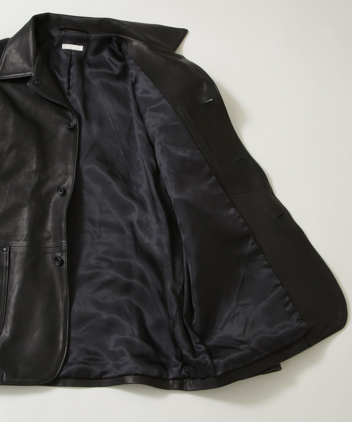 ULTERIOR/CALF LEATHER COVERALL JKT 6706213020