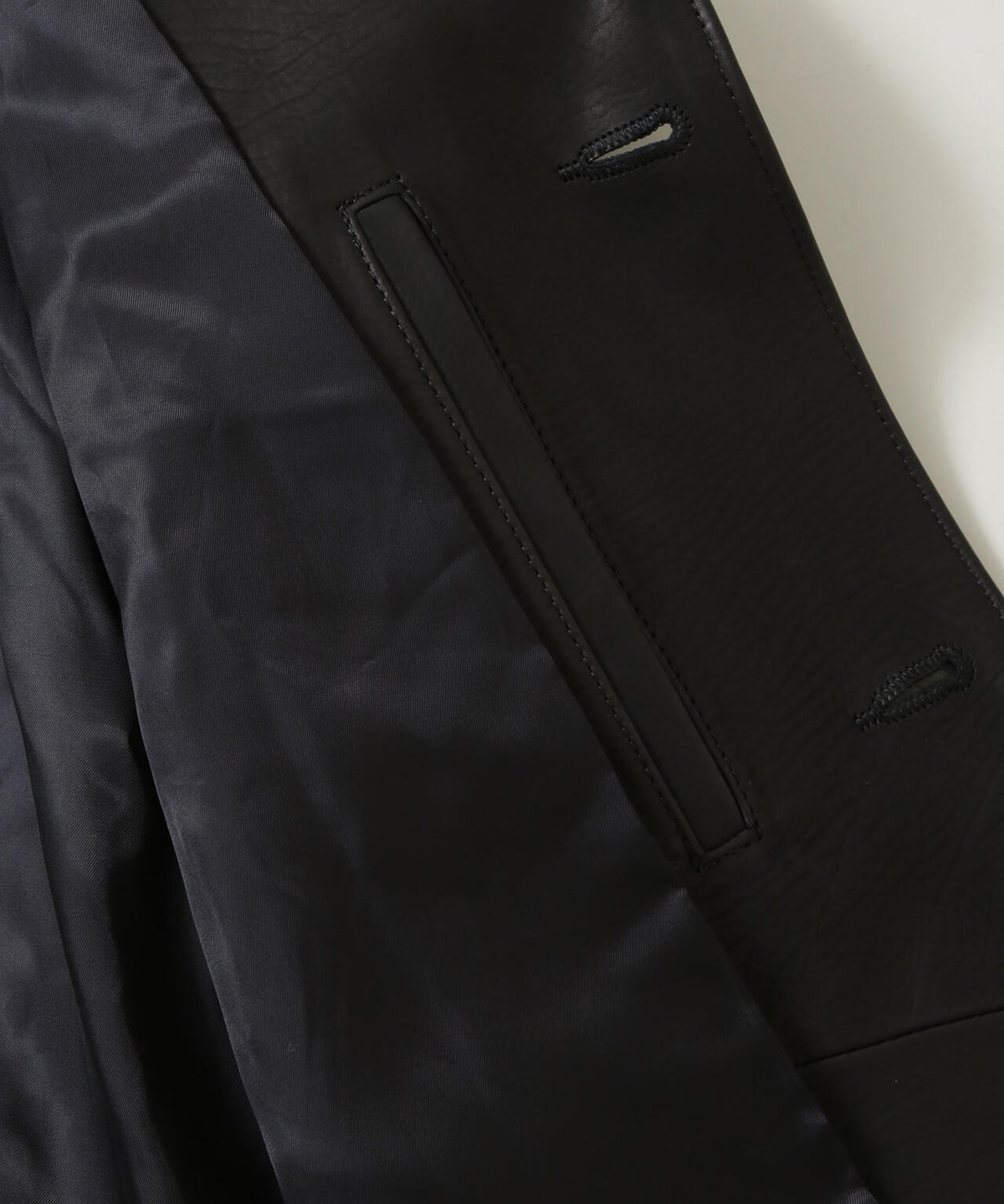 ULTERIOR/CALF LEATHER COVERALL JKT 6706213020