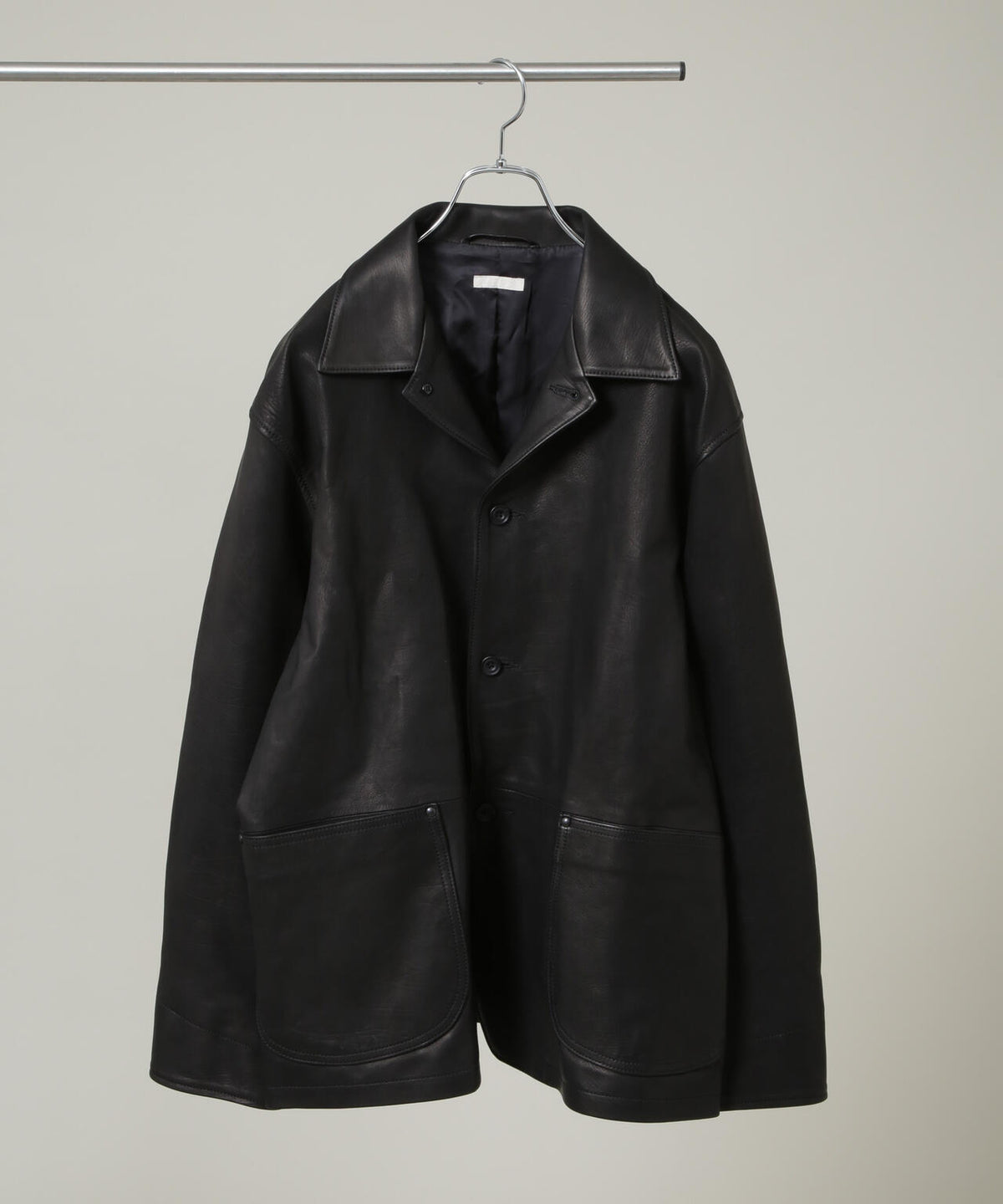 ULTERIOR/CALF LEATHER COVERALL JKT 6706213020