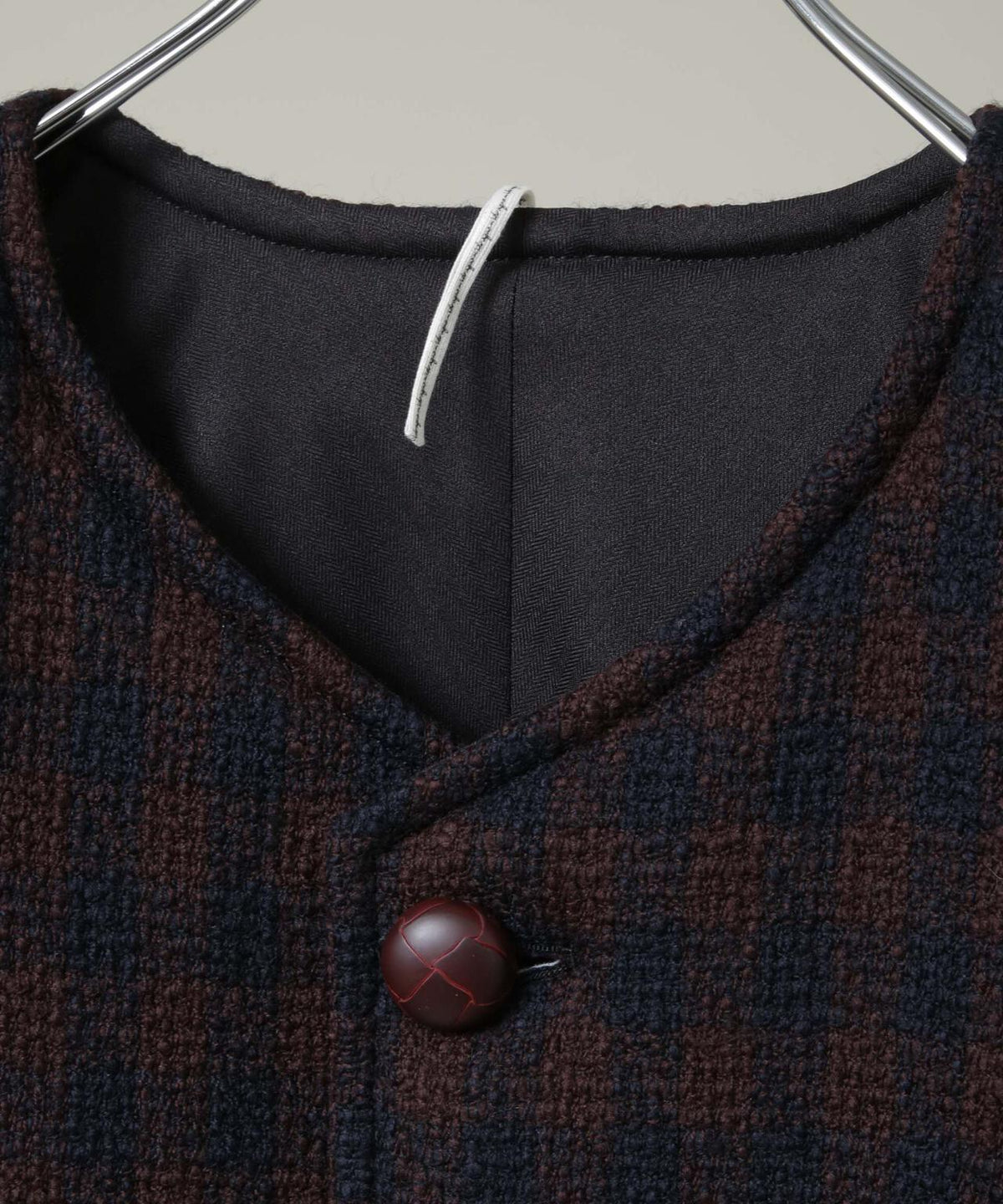 m's braque/４ BUTTON PADDED OUTER-VEST 6706225004