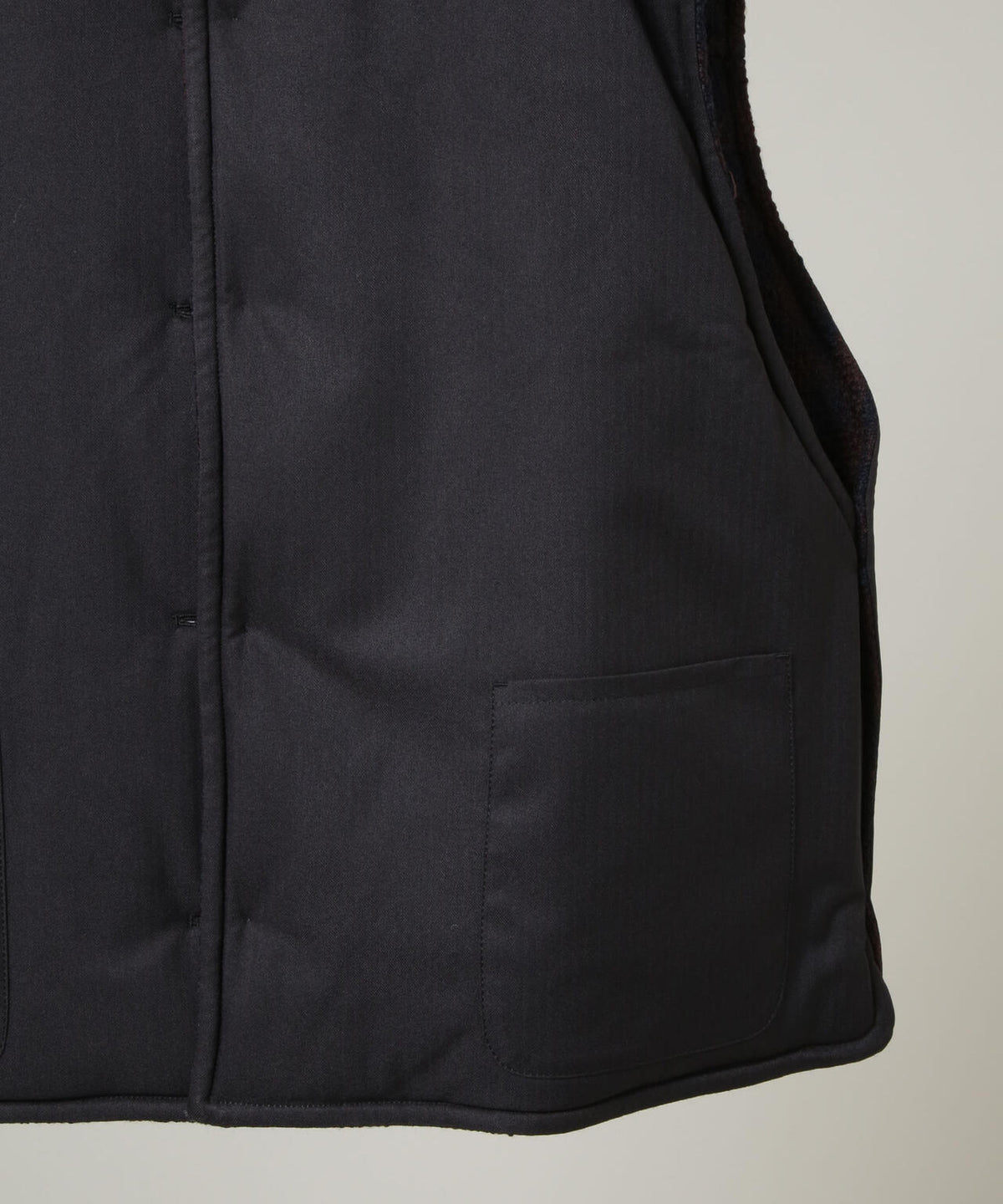 m's braque/４ BUTTON PADDED OUTER-VEST 6706225004