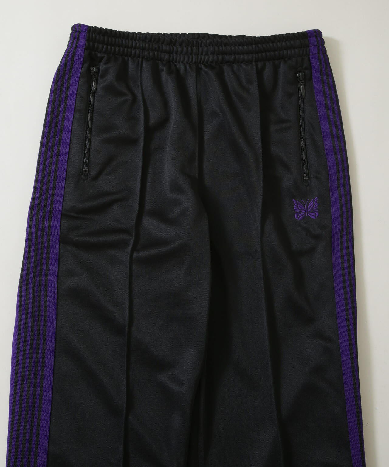 needles トラックパンツ　ジャージ　黒　紫 Needles/Track Pant - Poly Smooth(セットアップ可)