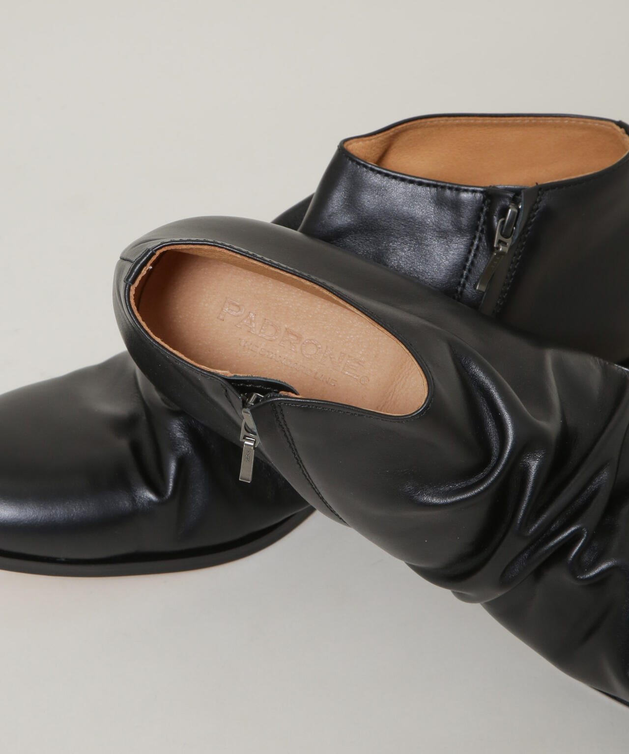 PADRONE THE STANDARD LINE/別注SHORT SIDE ZIP BOOTS/ショートブーツ