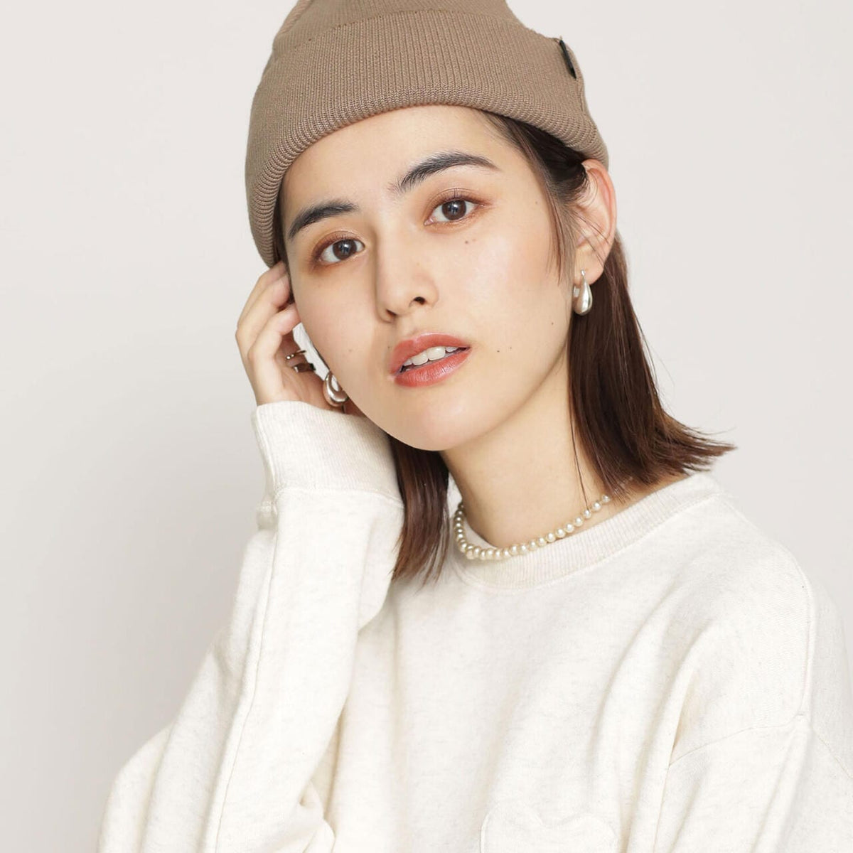 RACAL/別注リバーシブルロールニットキャップ