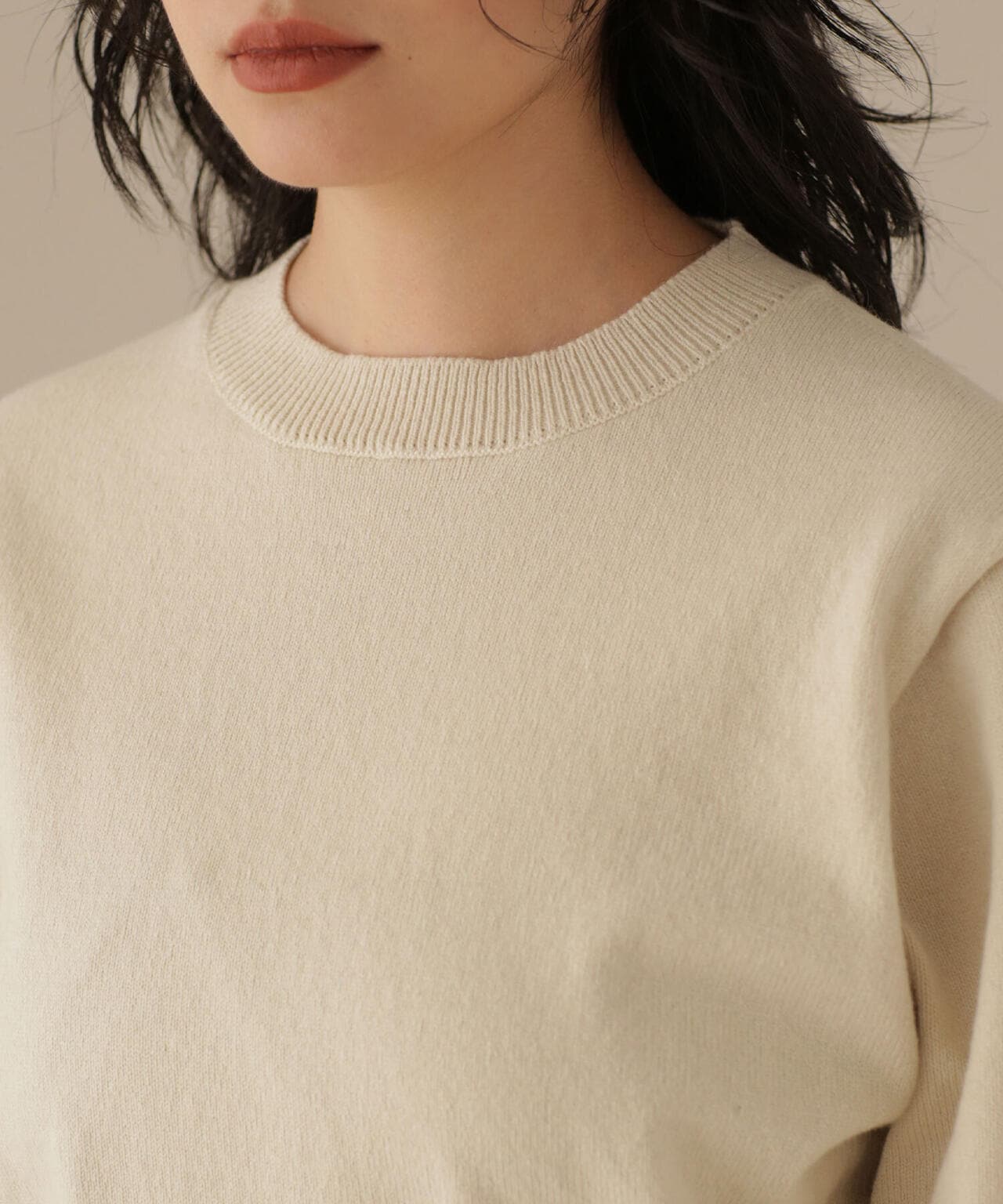 YONETOMI/別注 RIGID CASHMERE KNIT P/O