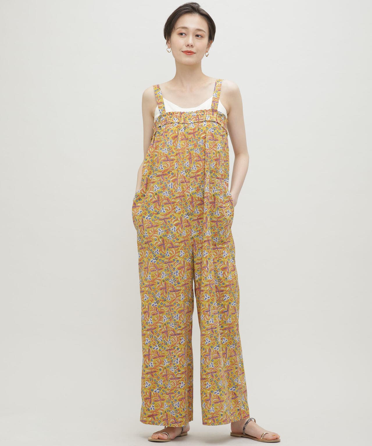 H.A.O/Block Print Jumpsuit 6713119075