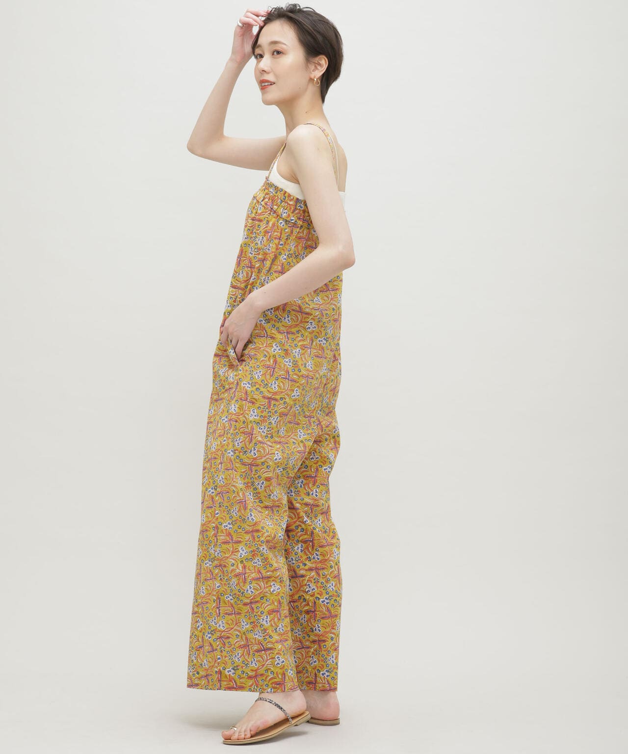 H.A.O/Block Print Jumpsuit 6713119075