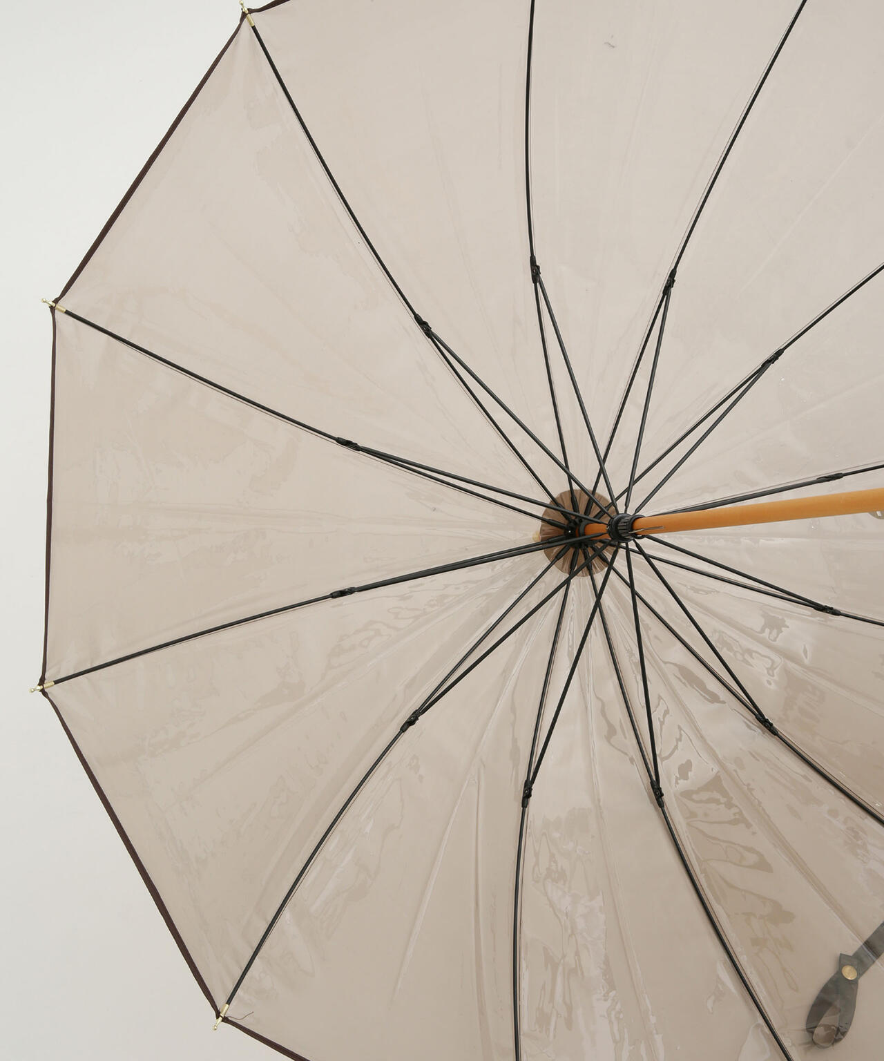 TRADITIONAL WEATHERWEAR/CLEAR UMBRELLA BAMBOO