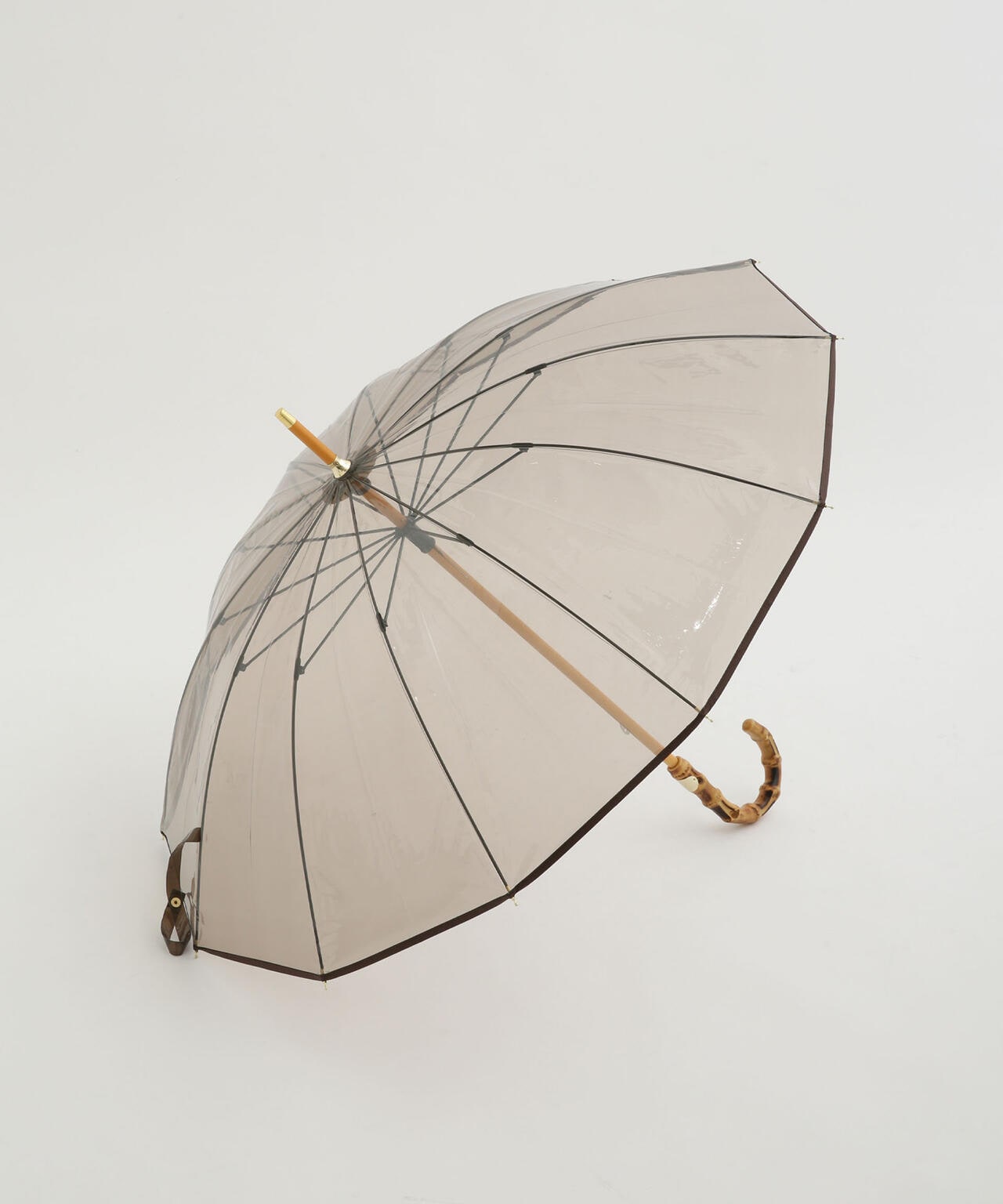 TRADITIONAL WEATHERWEAR/CLEAR UMBRELLA BAMBOO