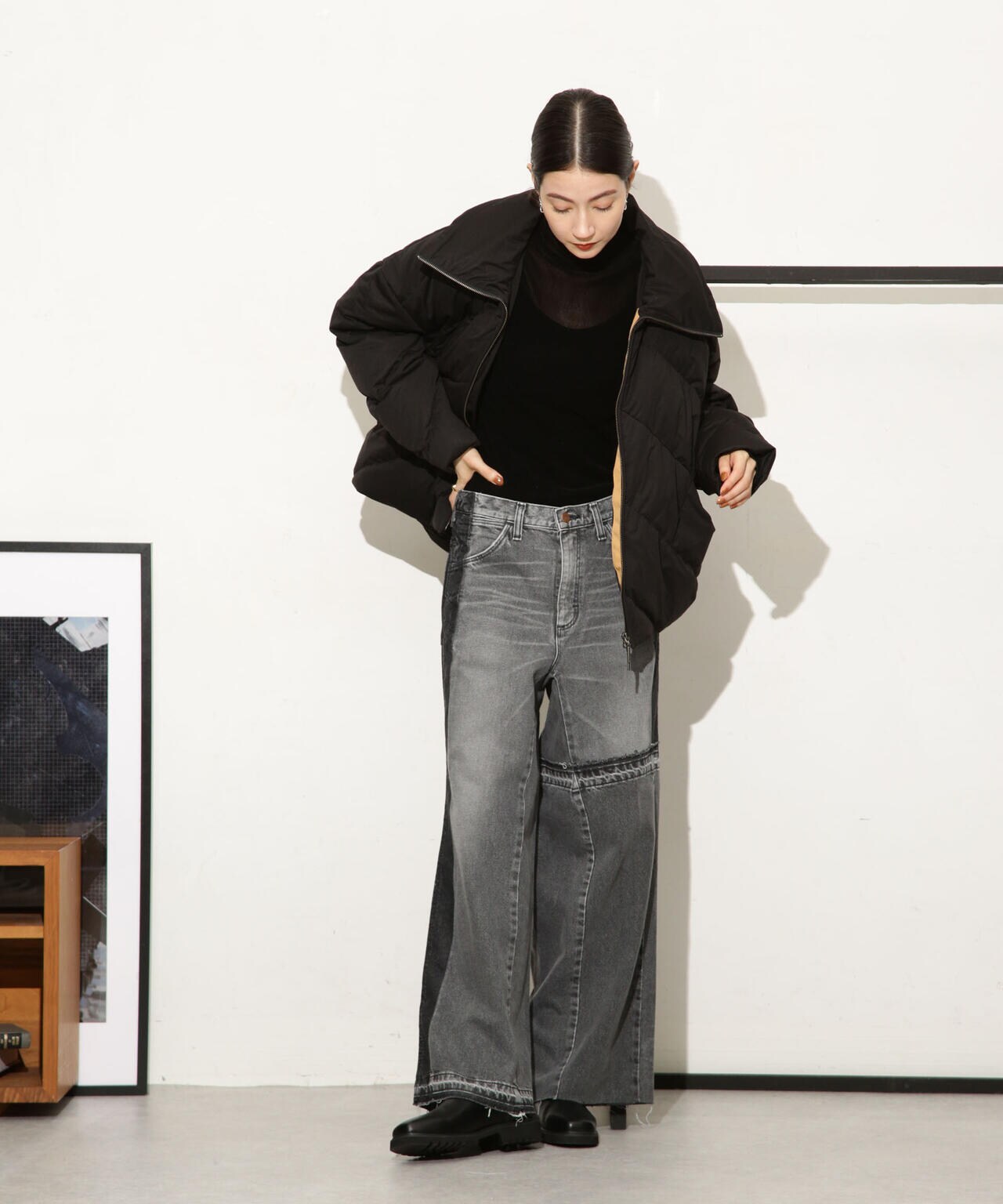 6×1 COPENHAGEN/HIGH COLLAR DOWN JACKET