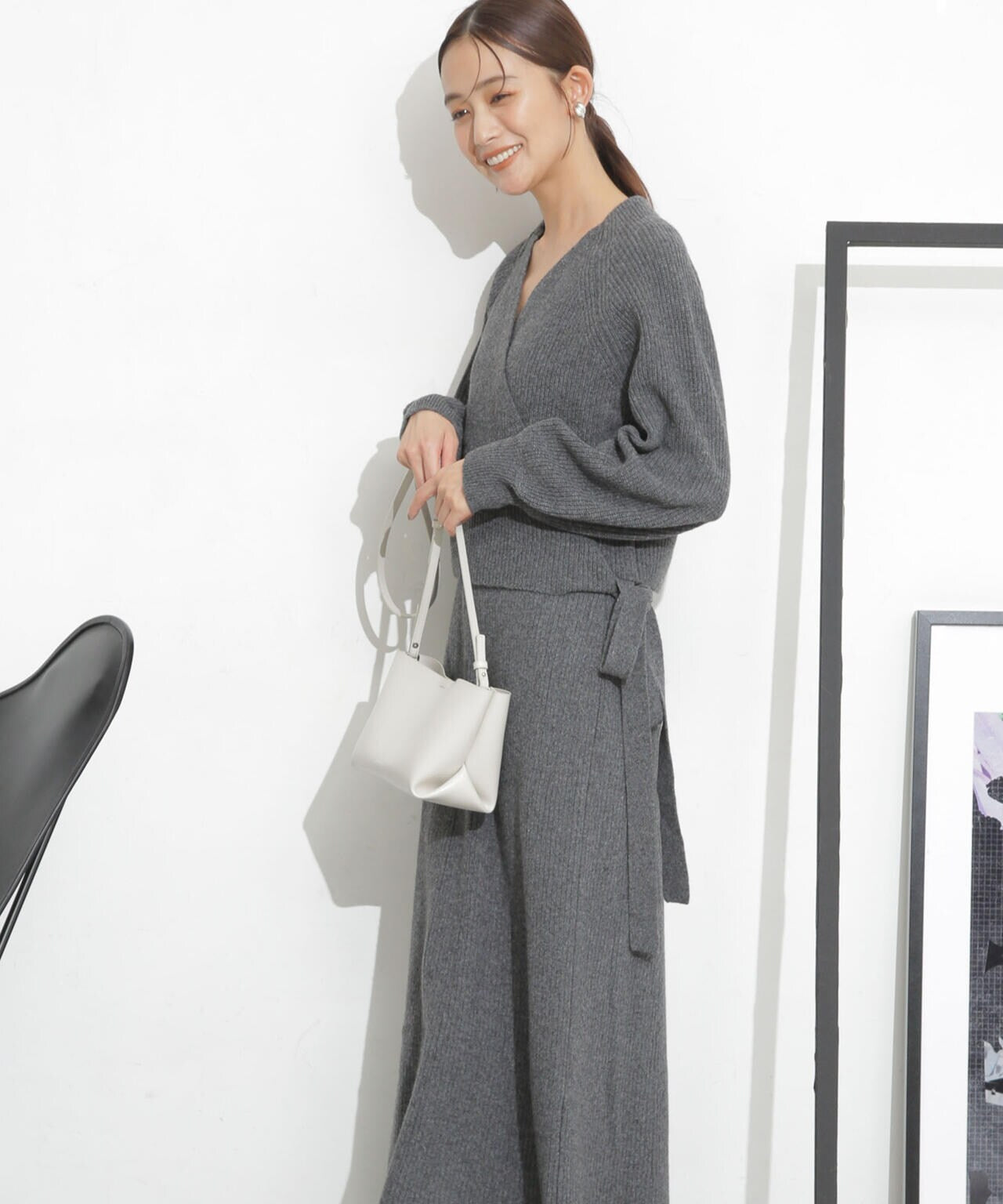 CASA FLINE - LOW GAUGE HAND KNIT CARDIGAN / ローゲージハンド