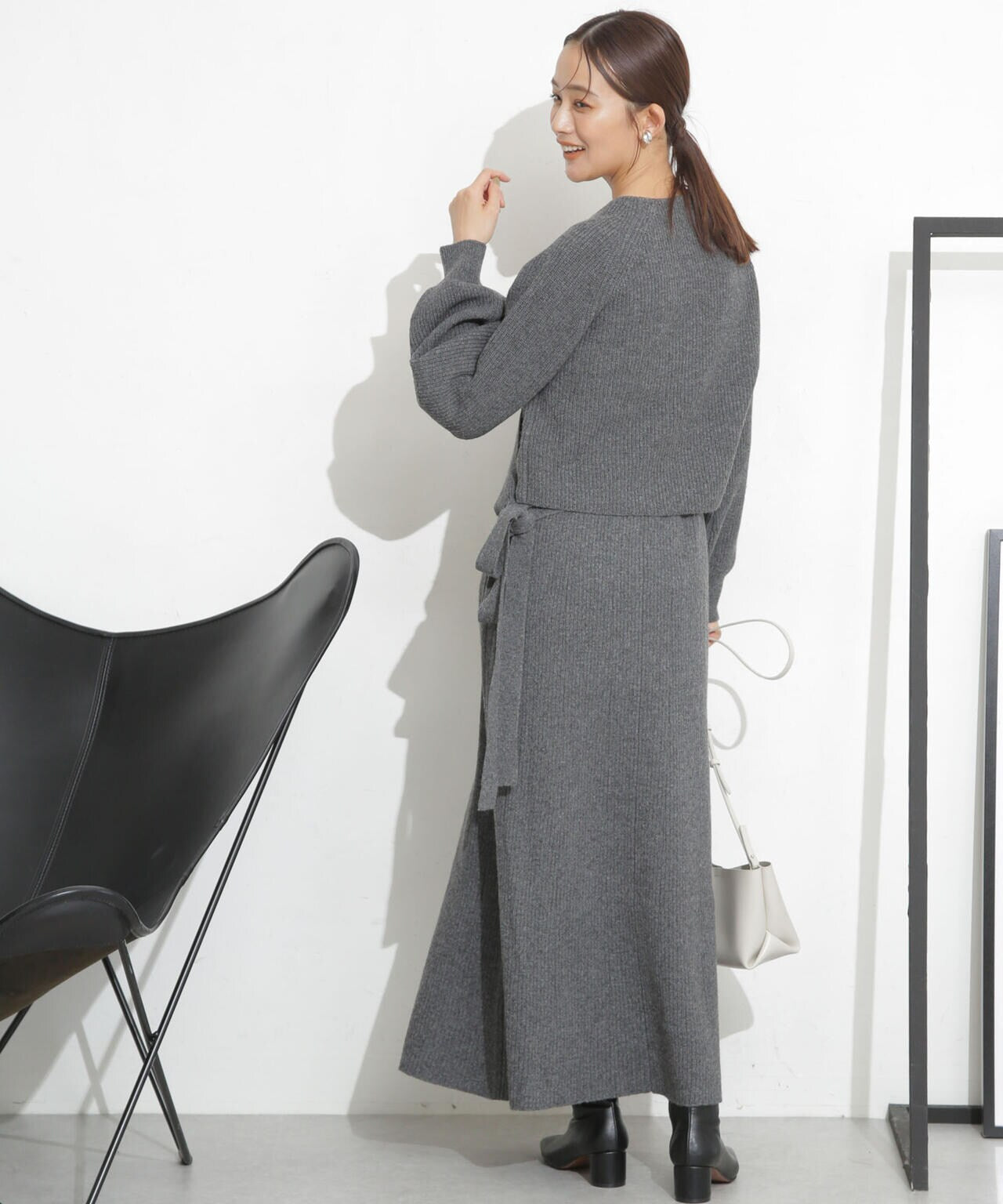 casa fline/カシュクールカーディガンセットドレス