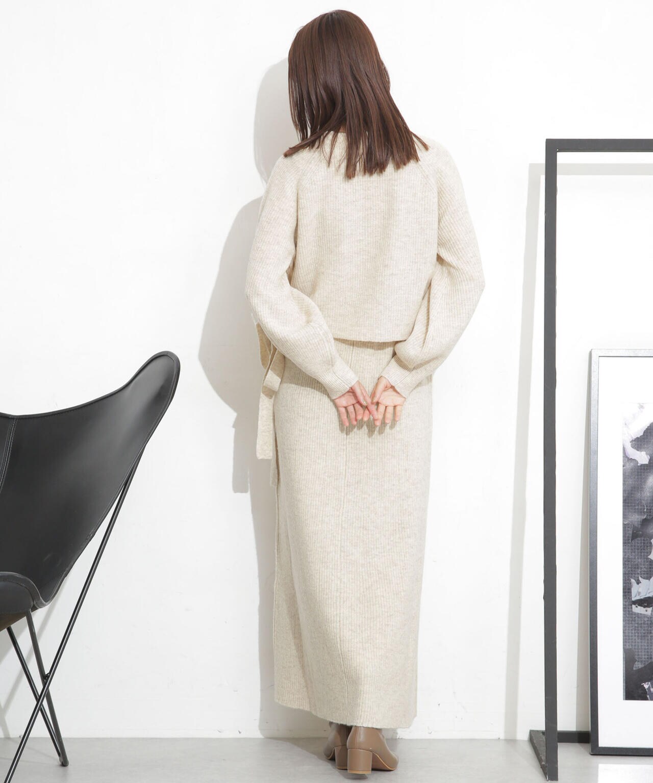 casa fline/カシュクールカーディガンセットドレス