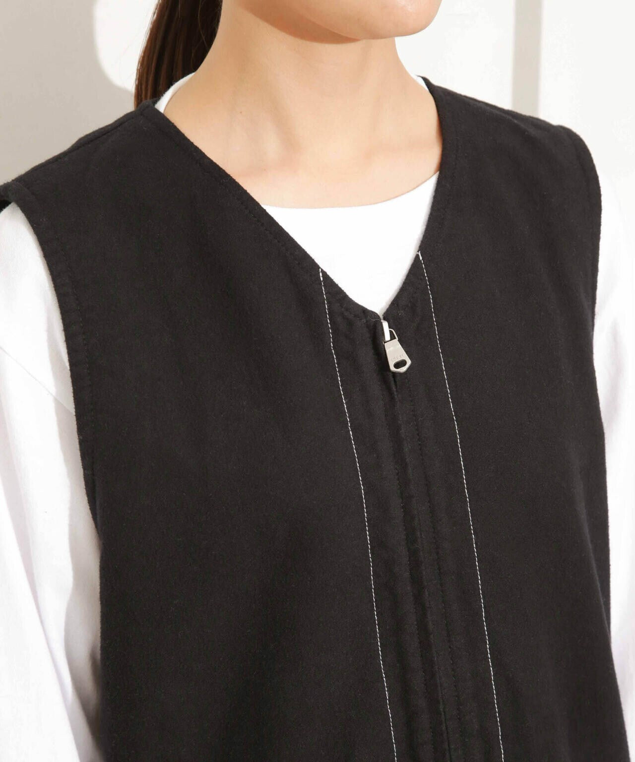 Odub/別注 ヘビーネル ベストワンピース