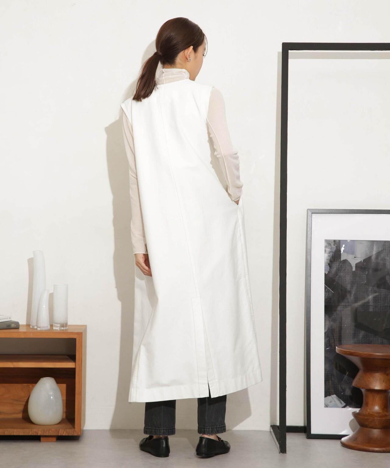 Odub/別注 ヘビーネル ベストワンピース 6713219043