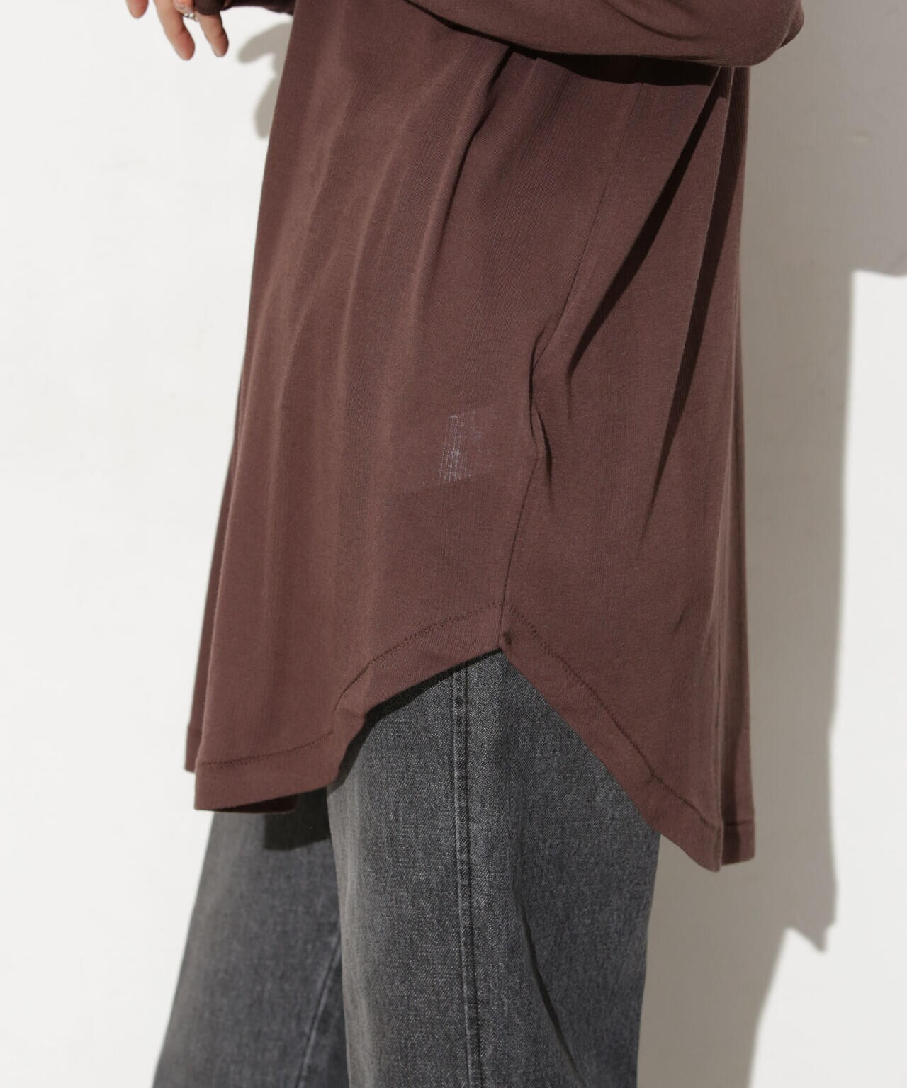 Robert P. Miller/別注 ライトパネルリブ ロングスリーブ TEE