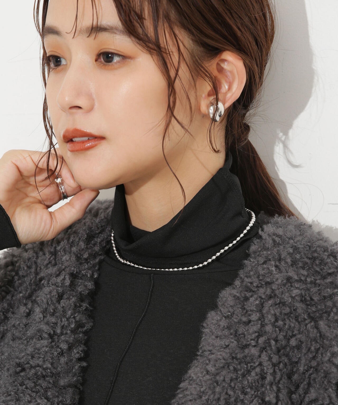 IRIS47/rock necklace