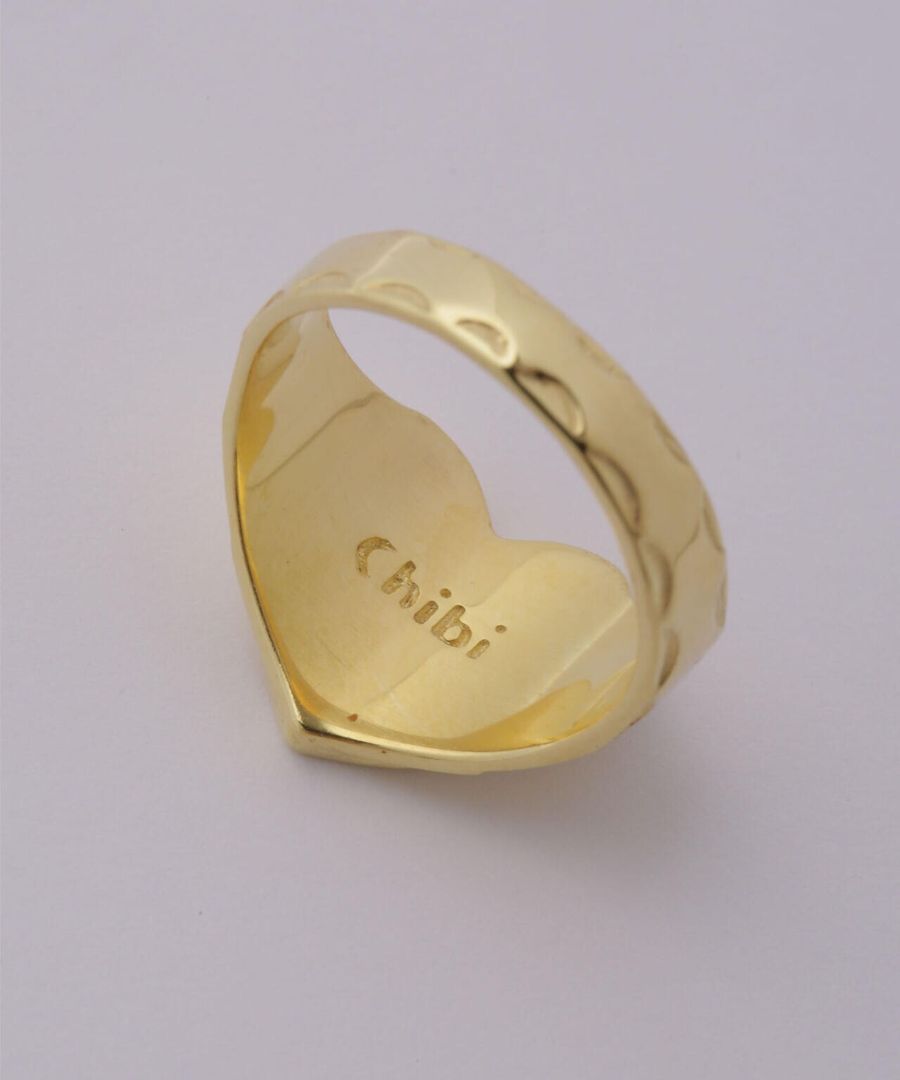 【国内即発】≪chibi jewels≫ ゴールドハートコンチョ リング Chibi Jewels/Heart Concho Ring
