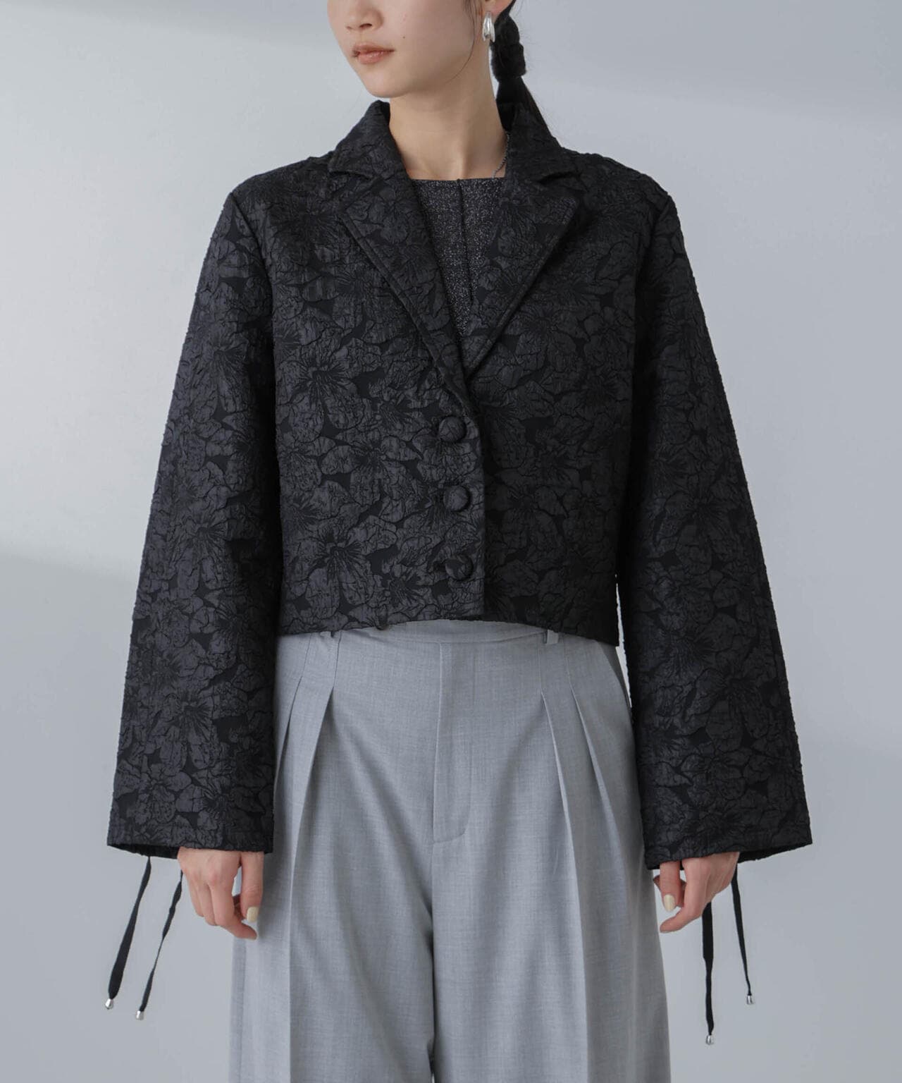 Baum und Pferdgarten/BEVIN Flower Jacquard ジャケット 6714116002
