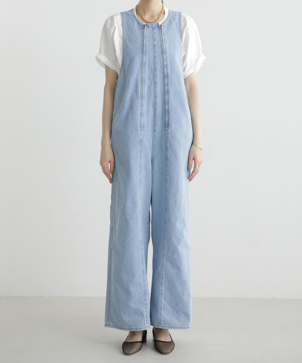 CURRENTAGE / DENIM サロペット