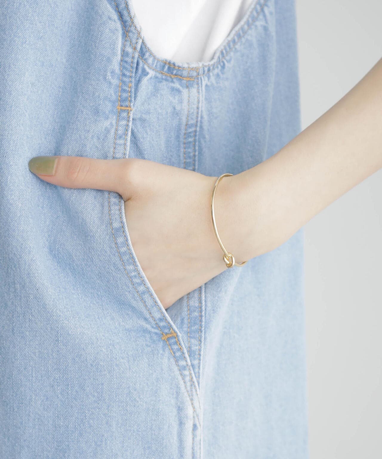12/16まで取置★CADUNE サロペット デニム調 ネイビー系 重ね着 大人 CURRENTAGE / DENIM サロペット