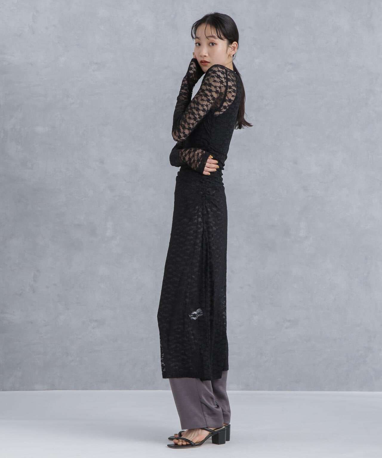 Baum und Pferdgarten/JULITA Lace Stretch ワンピース 6714119034