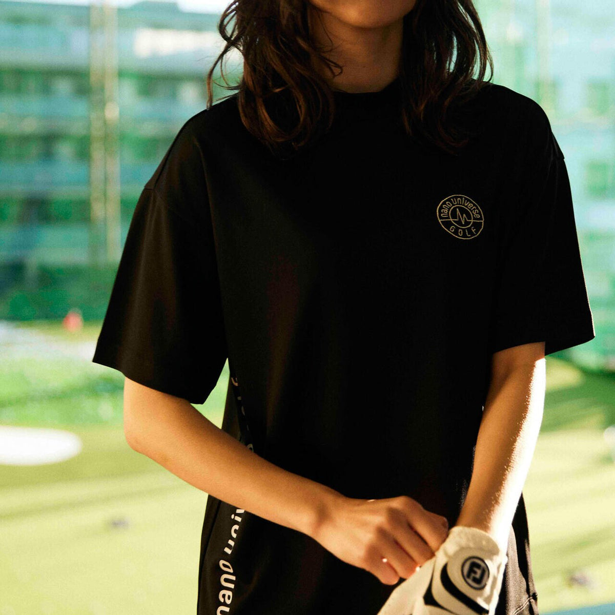 nano universe GOLF】ワイドロゴ 定番ポロシャツ(MENS) | nano