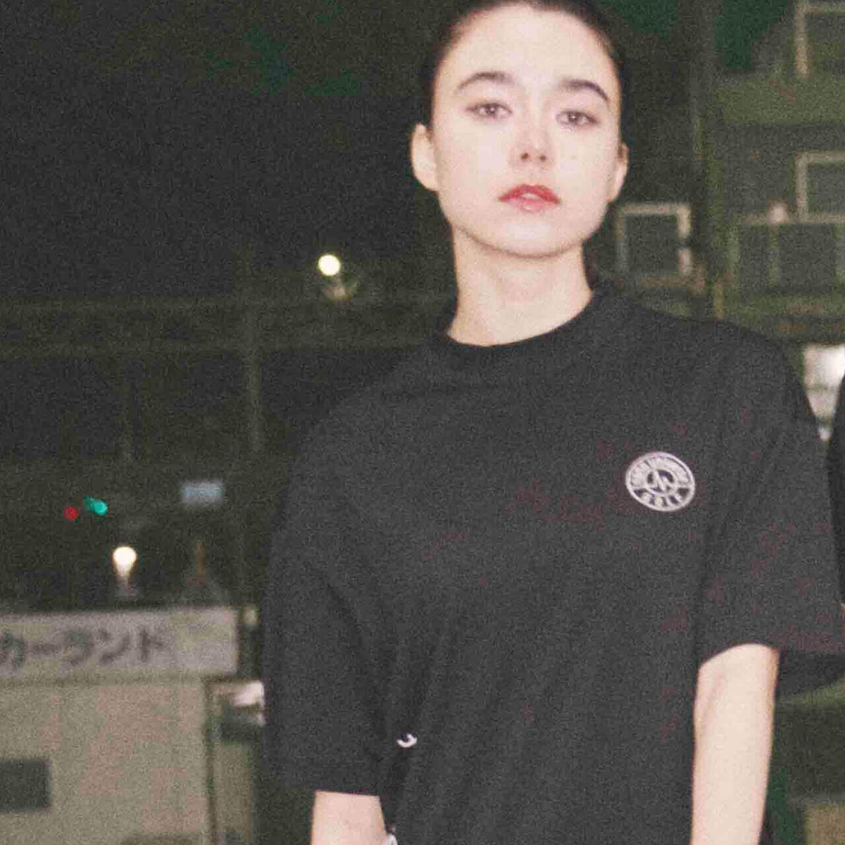 nano universe GOLF / モックネック 半袖 サイドロゴ