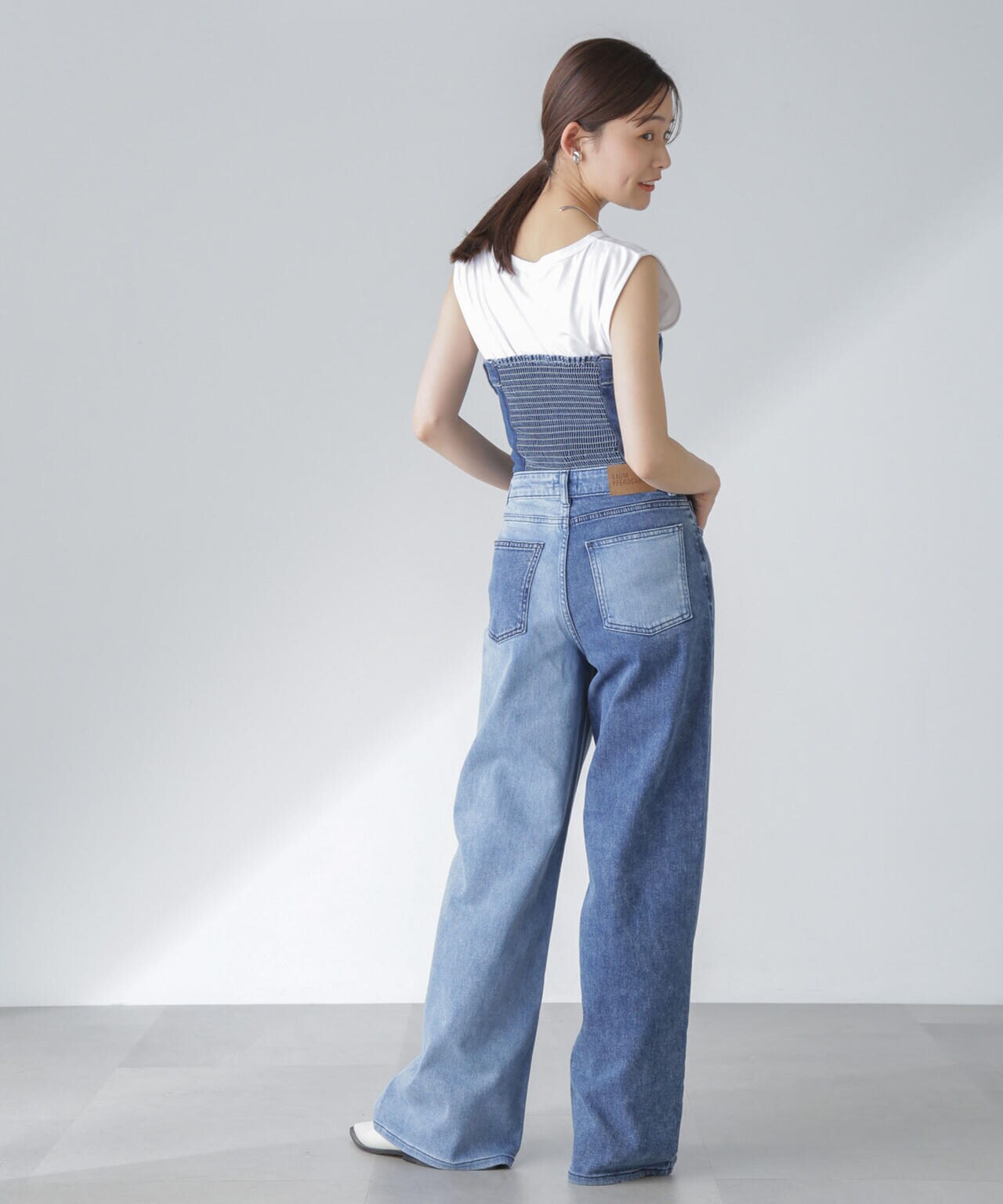 Baum und Pferdgarten/MANDI ORGANIC COTTON Denimビスチェ 6714125001