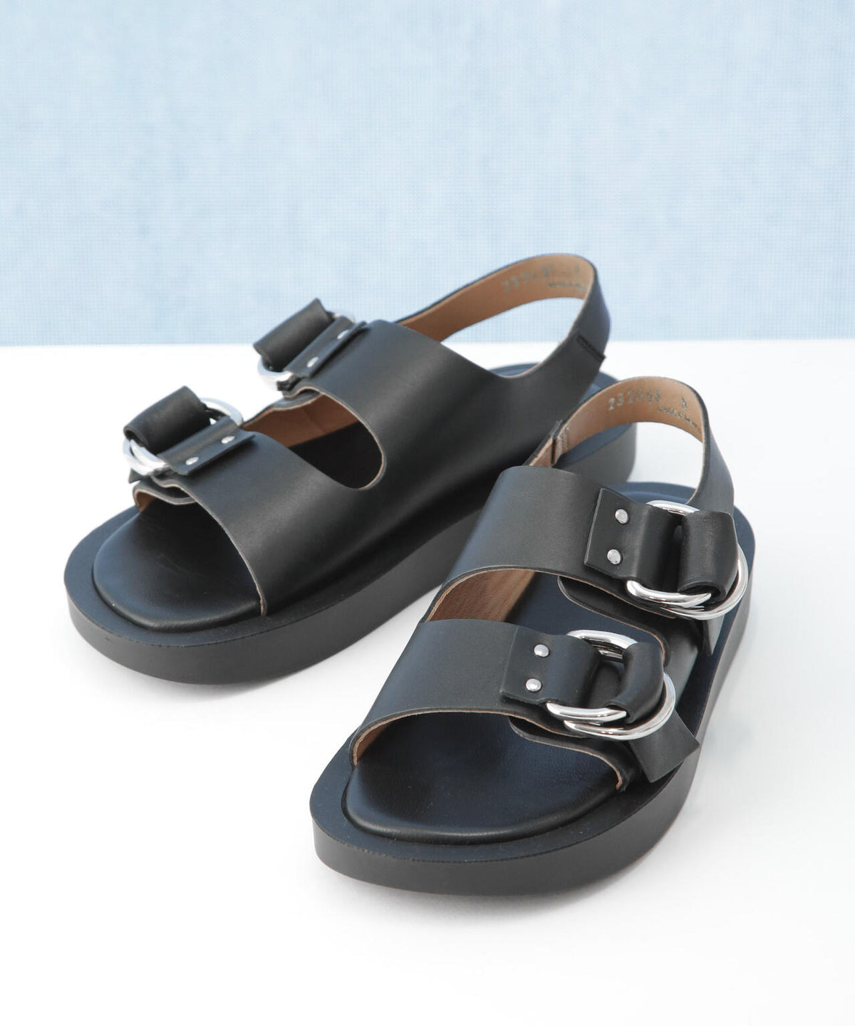 CAMINANDO / DOUBLE RING PLATFORM SANDALS