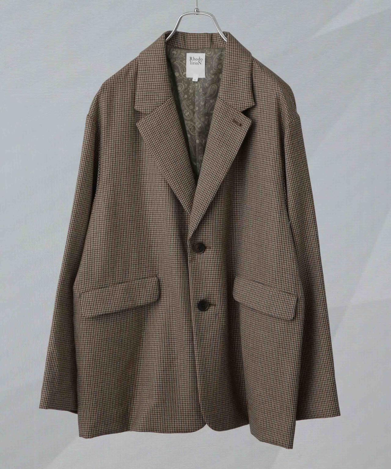 RhodolirioN/Oversized Jacket - Houndstooth 6714216010
