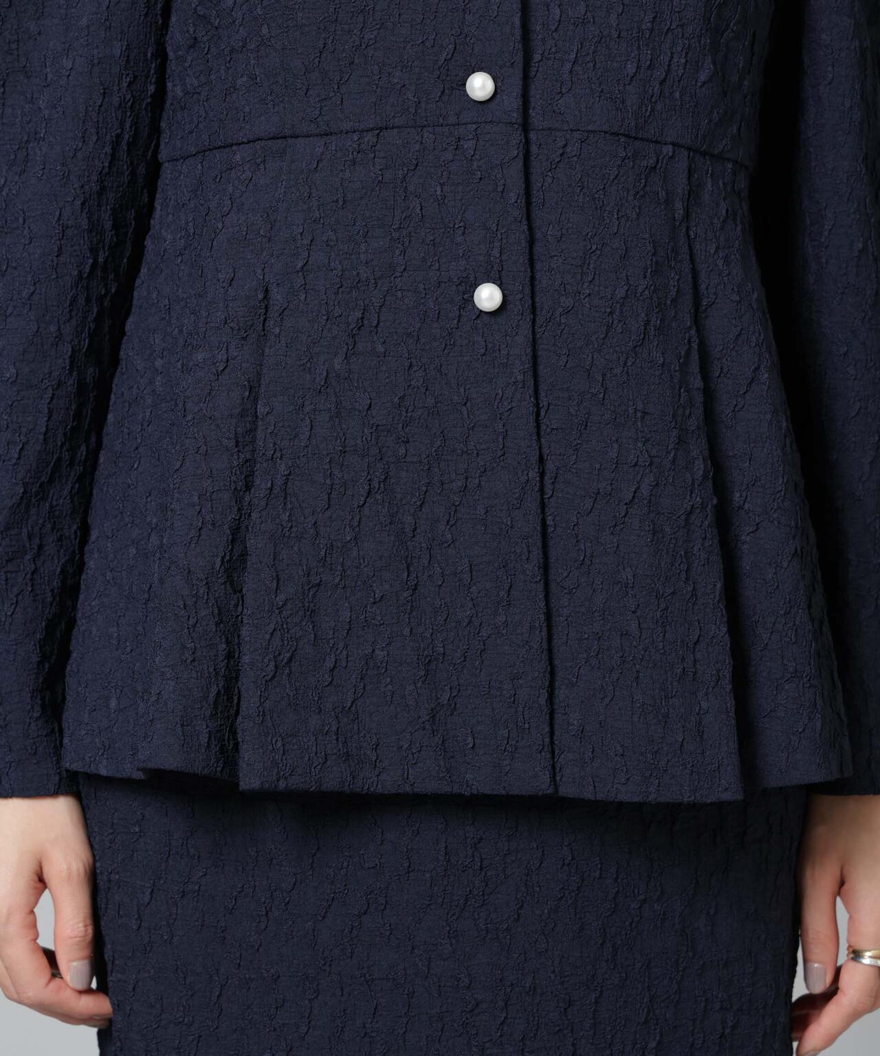 troisiemechaco / パフィー ジャガード ブラウス ジャケット