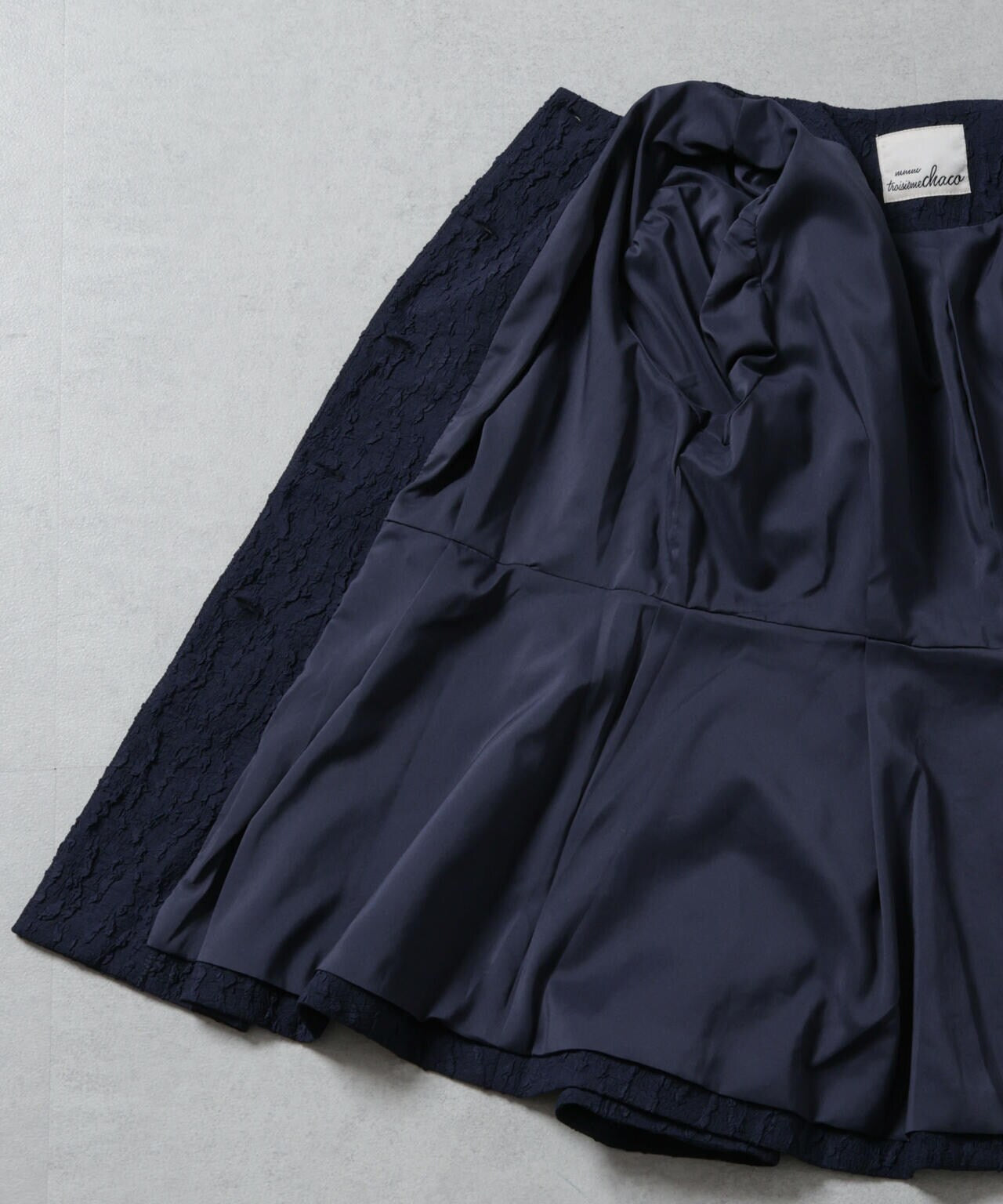 troisiemechaco / パフィー ジャガード ブラウス ジャケット