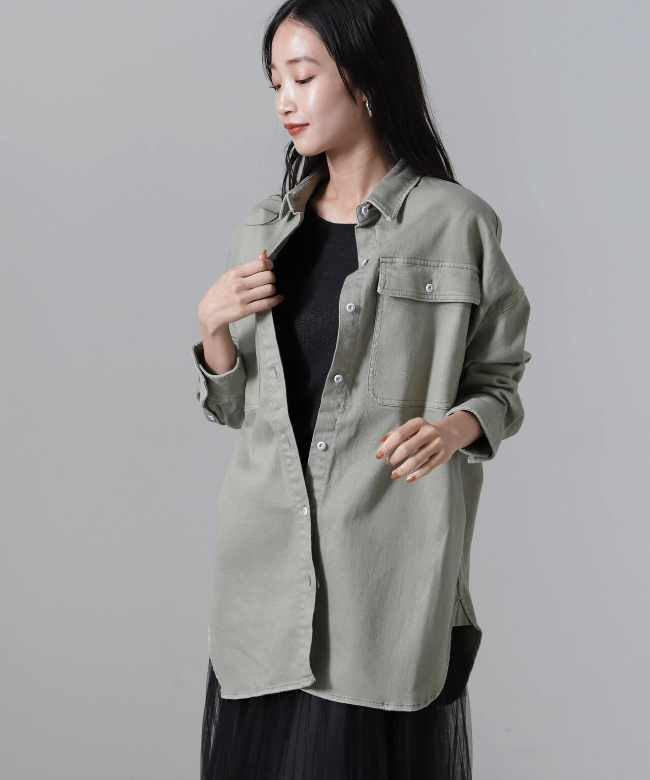 Healthy Denim/Almond シャツ 6714220010