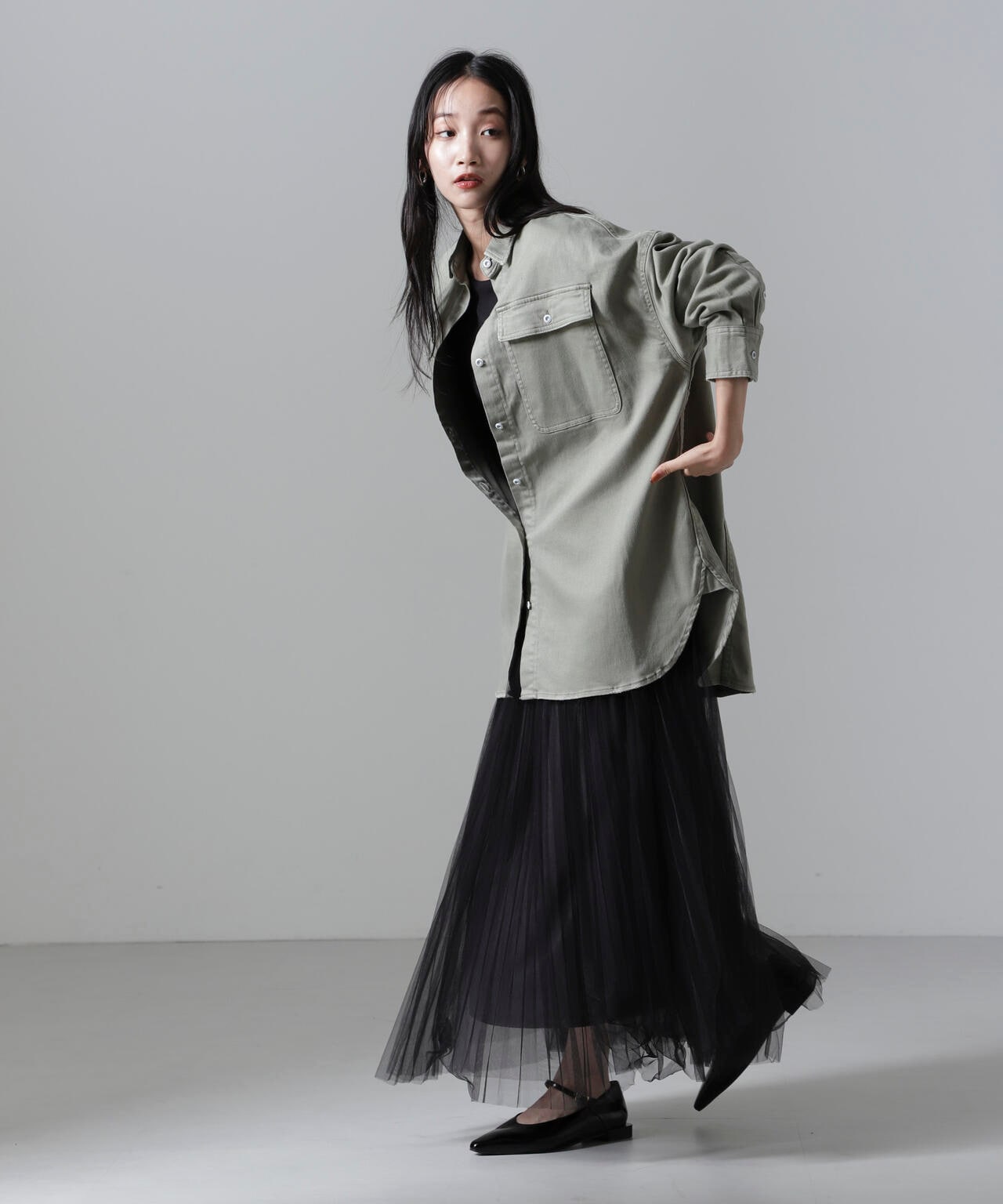 Healthy Denim/Almond シャツ 6714220010